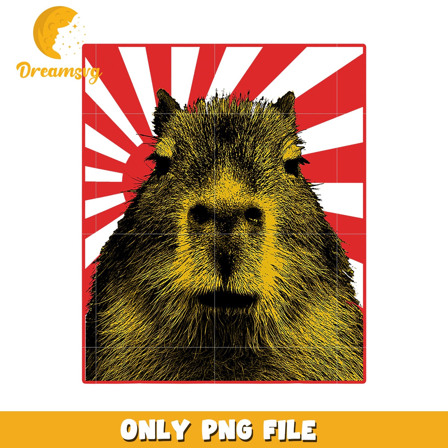 Capybara Rising Sun PNG Image Download