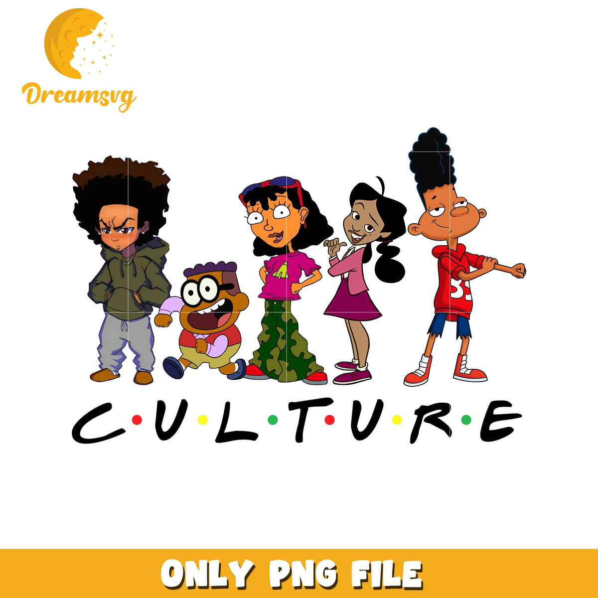Cartoon PNG 90s Kids Culture Friends Design