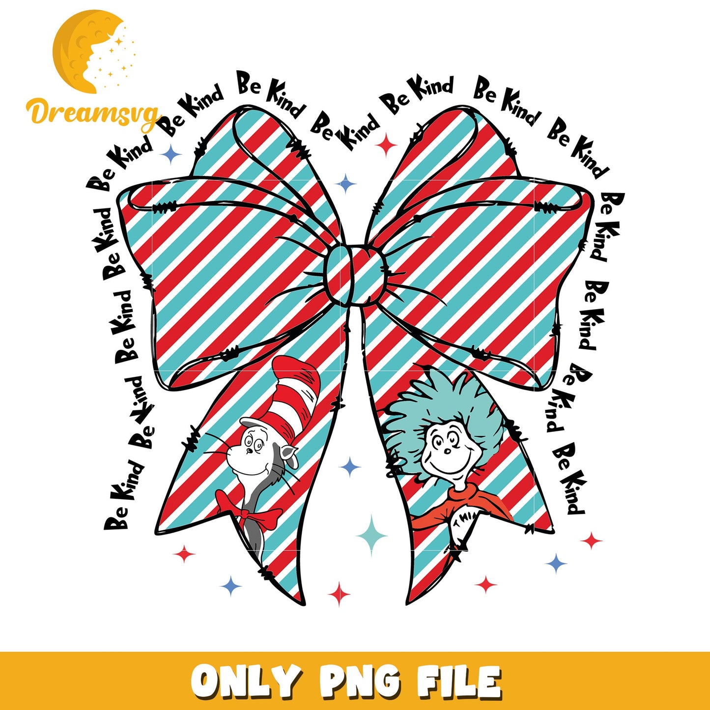 Cat in the Hat Bow PNG Be Kind