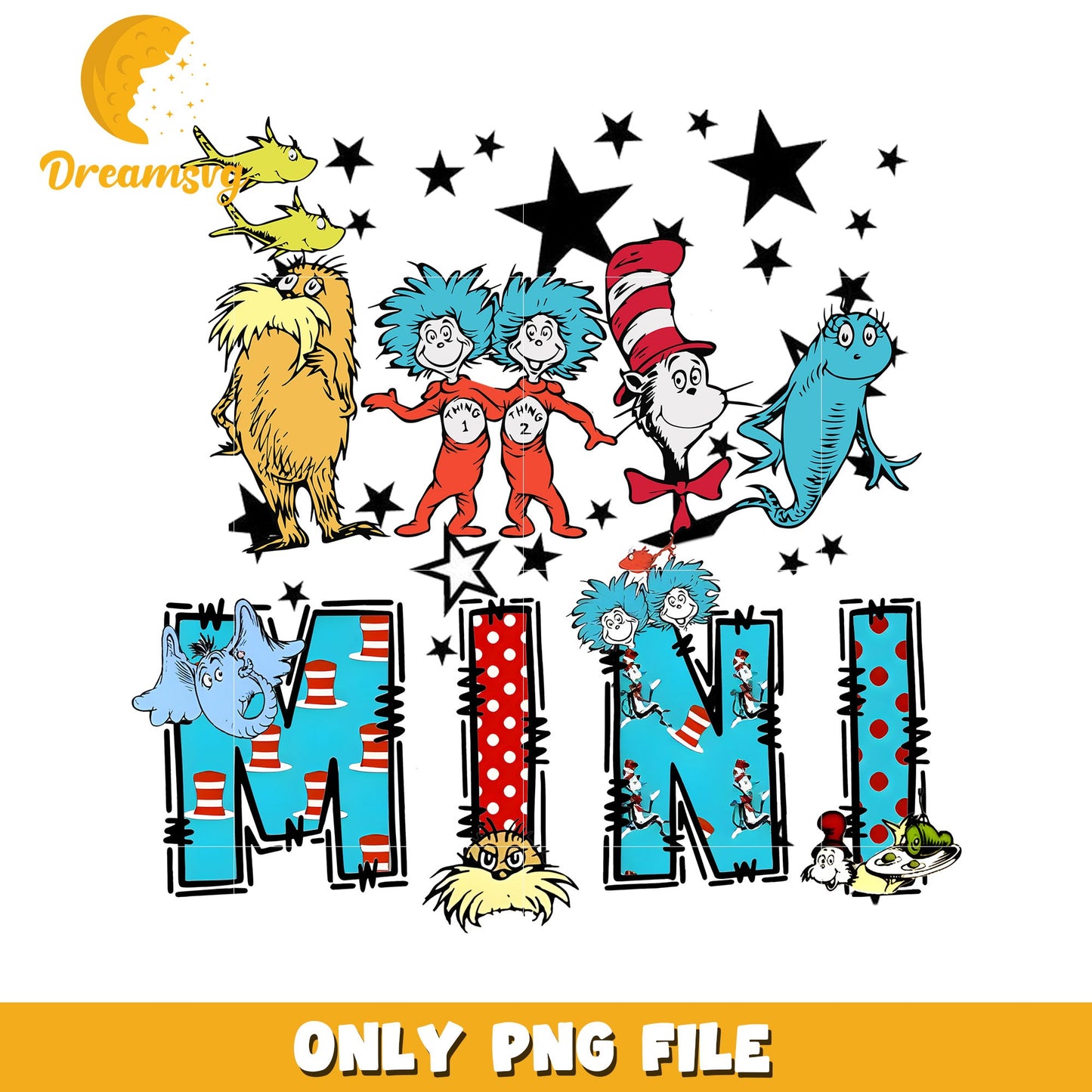 Cat in the Hat Mini PNG Sublimation