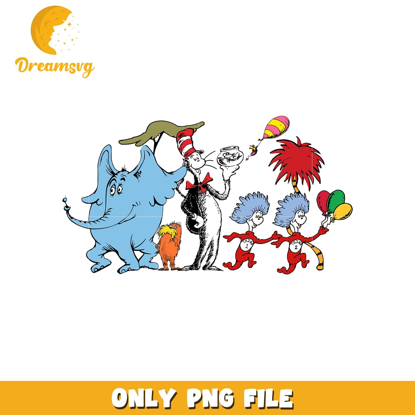 Cat in the Hat PNG Fun Characters
