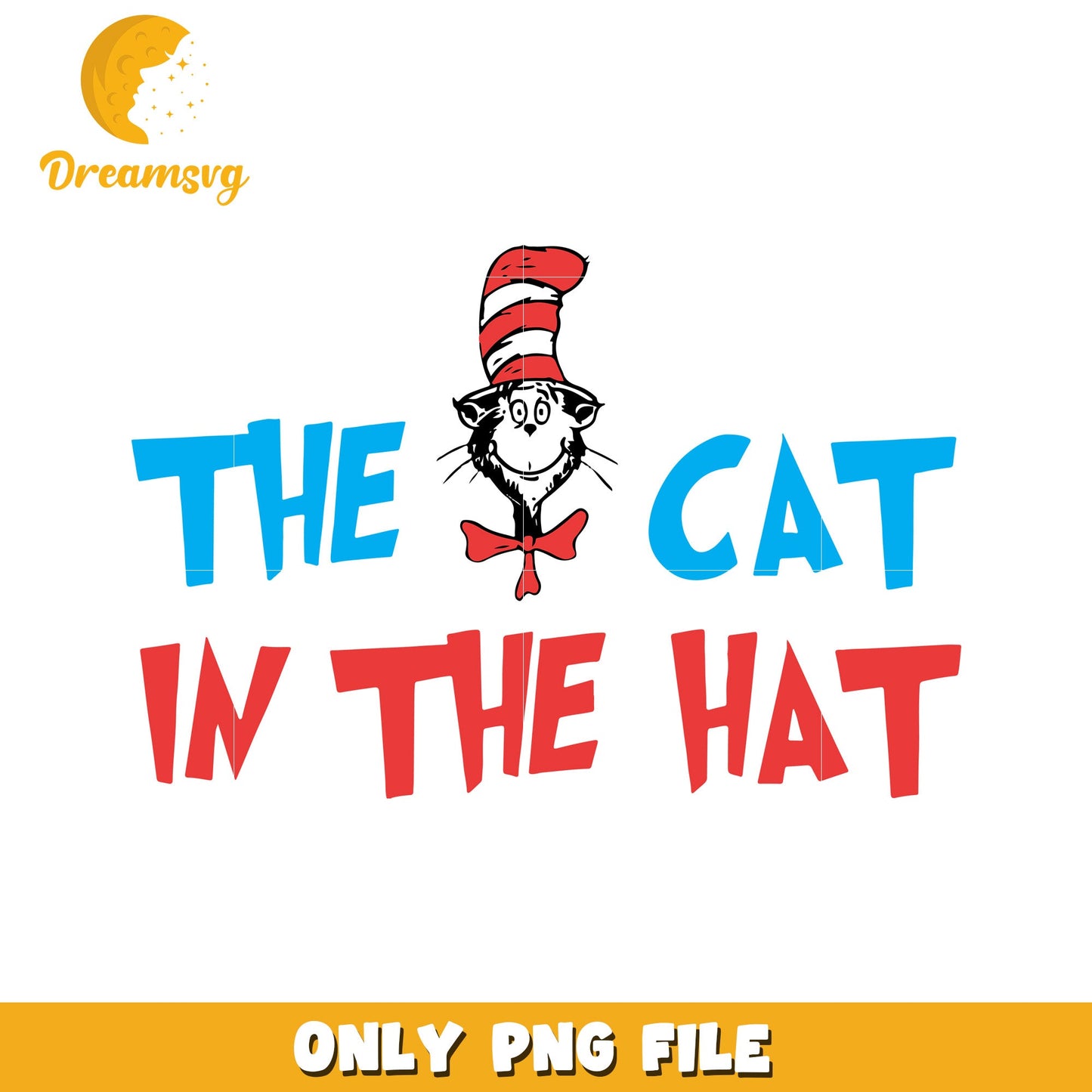 Cat in the Hat PNG Graphic