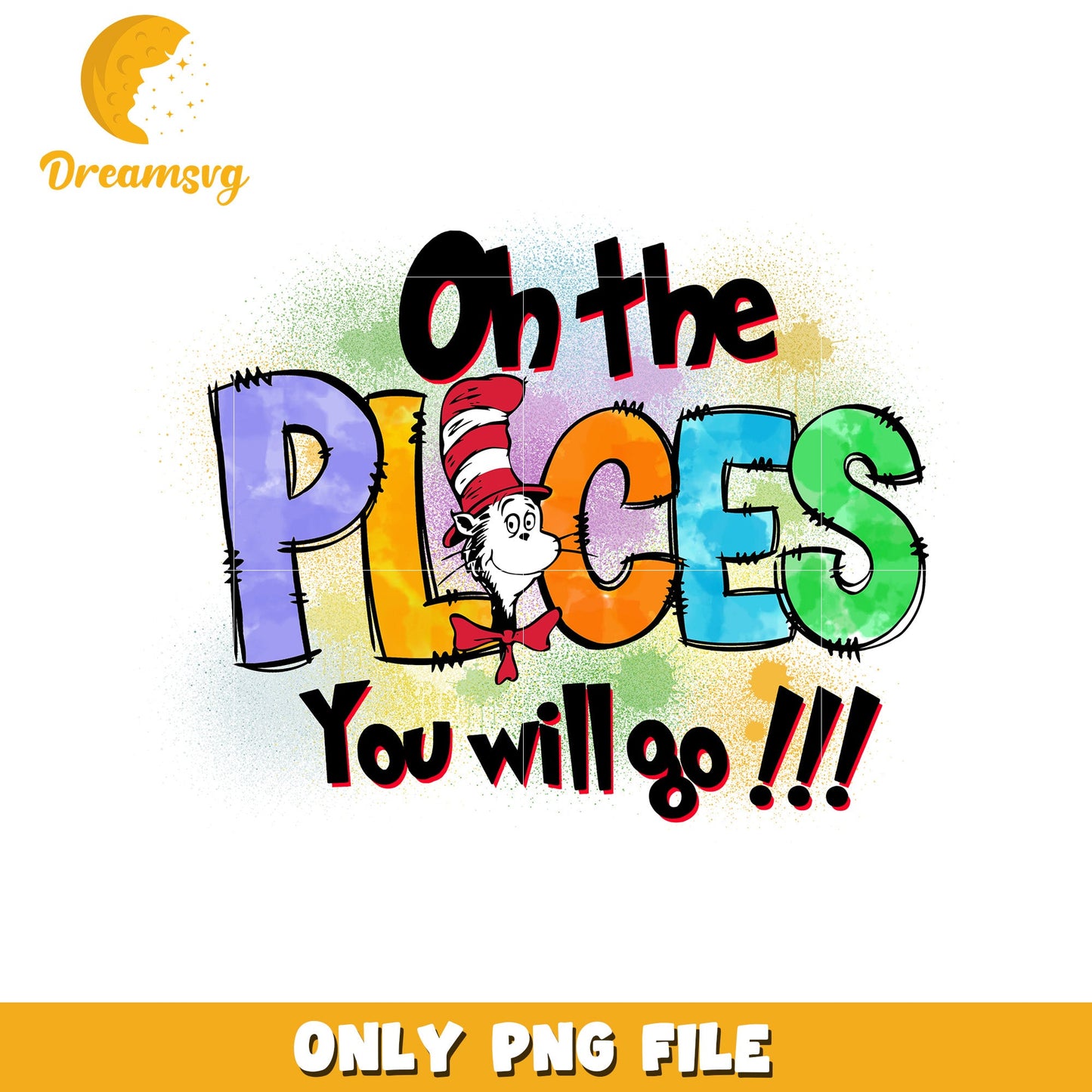Cat in the Hat PNG Places Youll Go