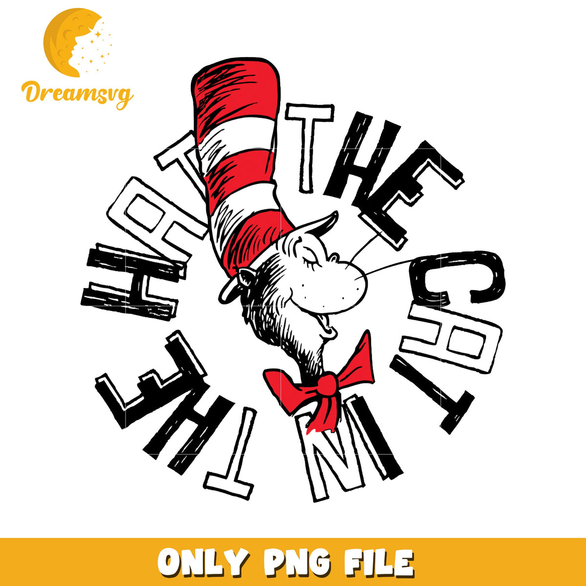 Cat in the hat logo design png, the cat png, dr seuss png