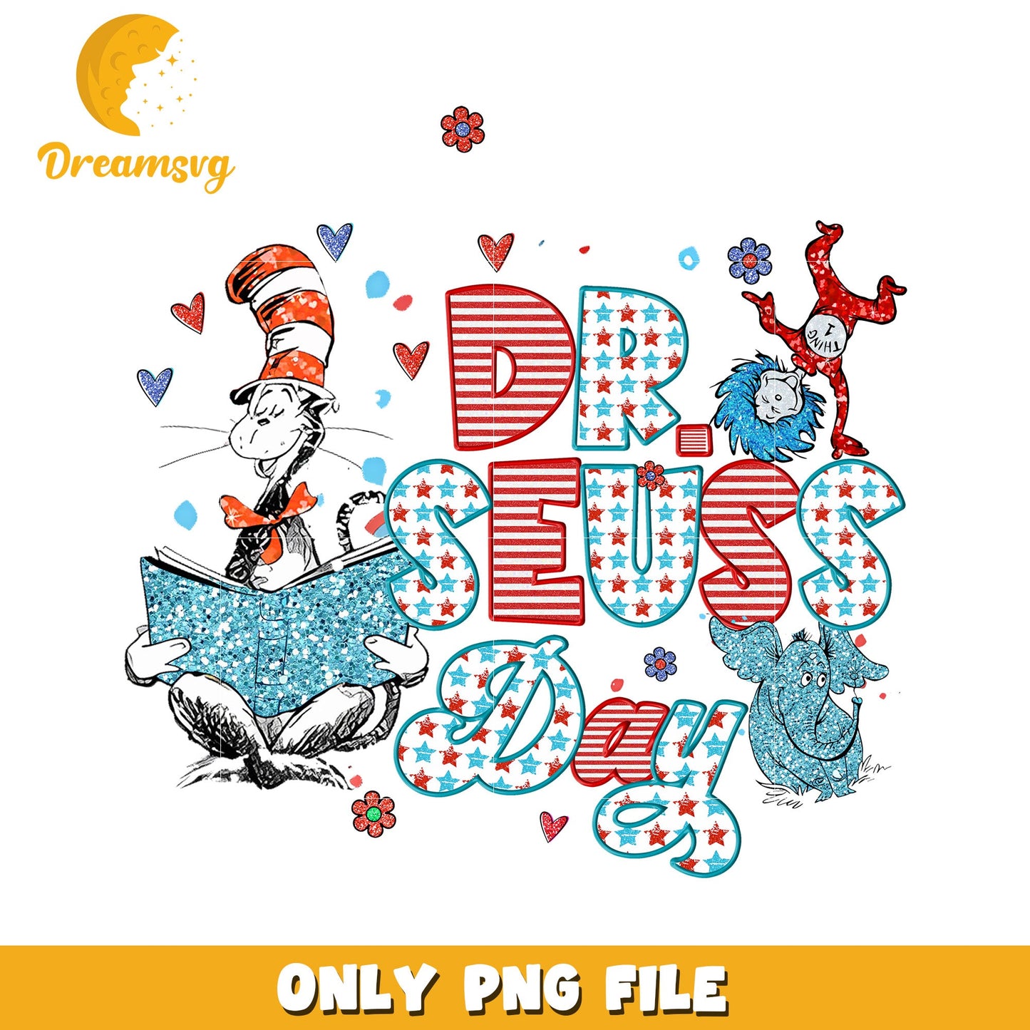 Celebrate Dr Seuss Day PNG Image for Fun Activities