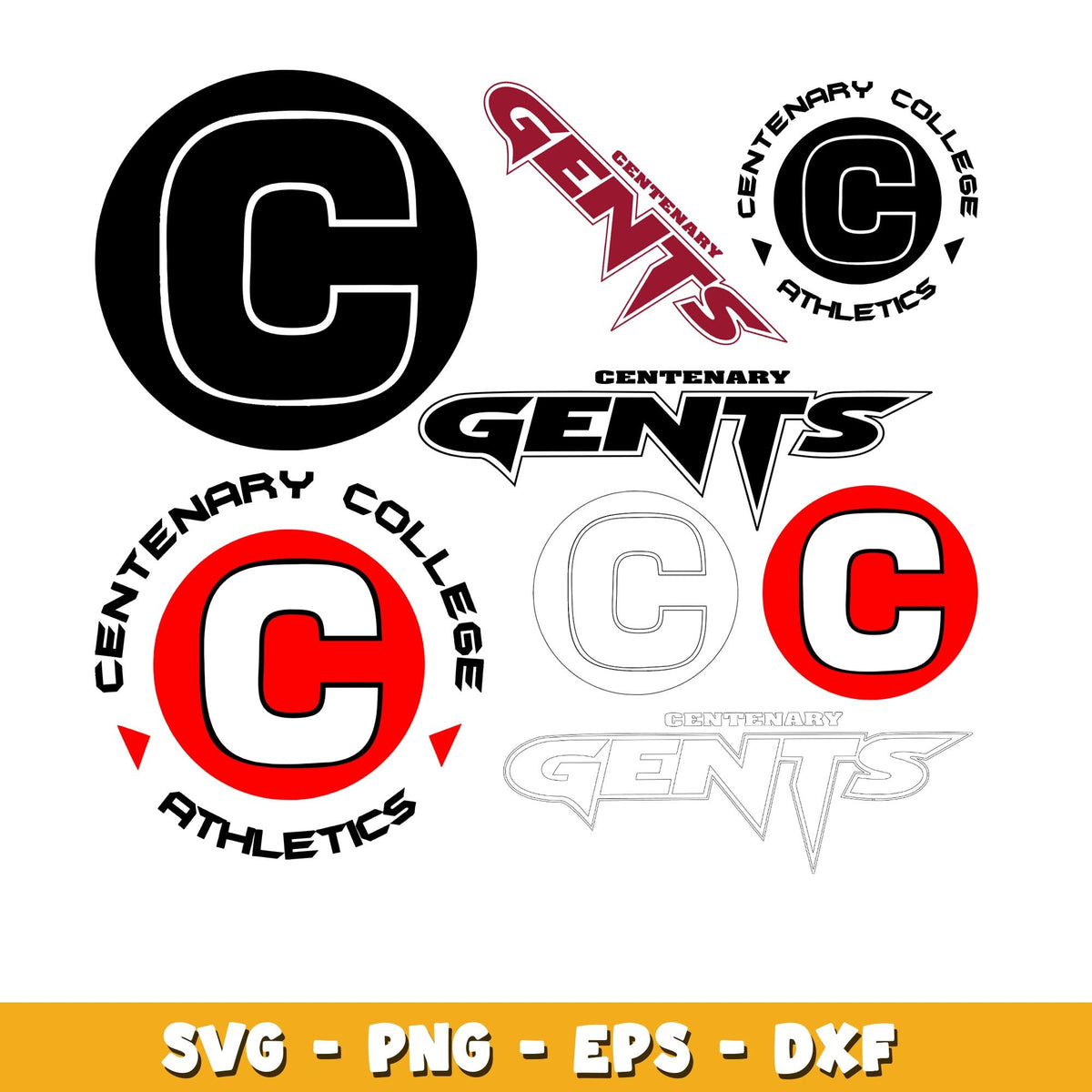 Centenary Gentlemen Bundle svg, Centenary Gentlemen logo svg, ncaa svg