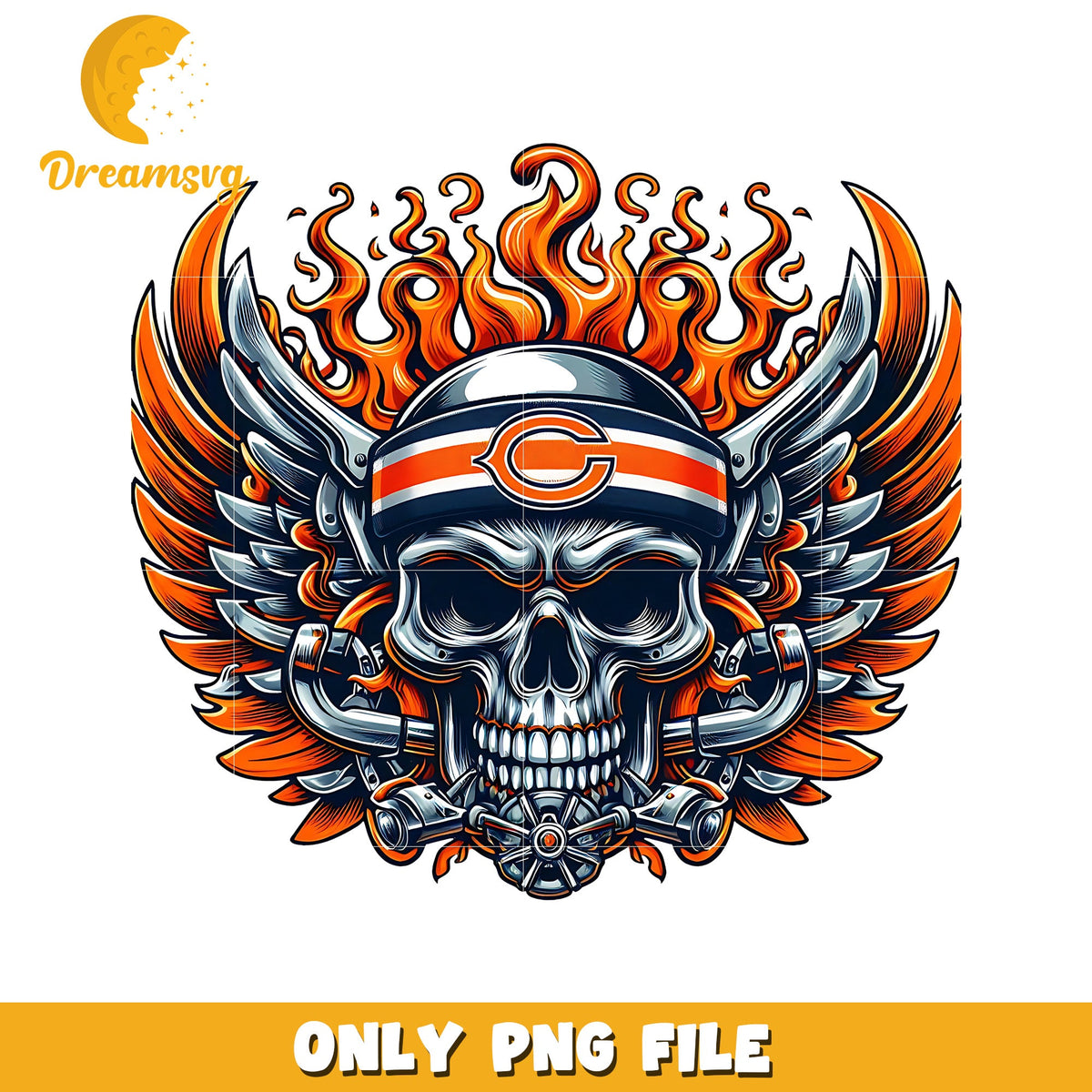 Chicago bears png, nfl teams helmet png, nfl skull bears png