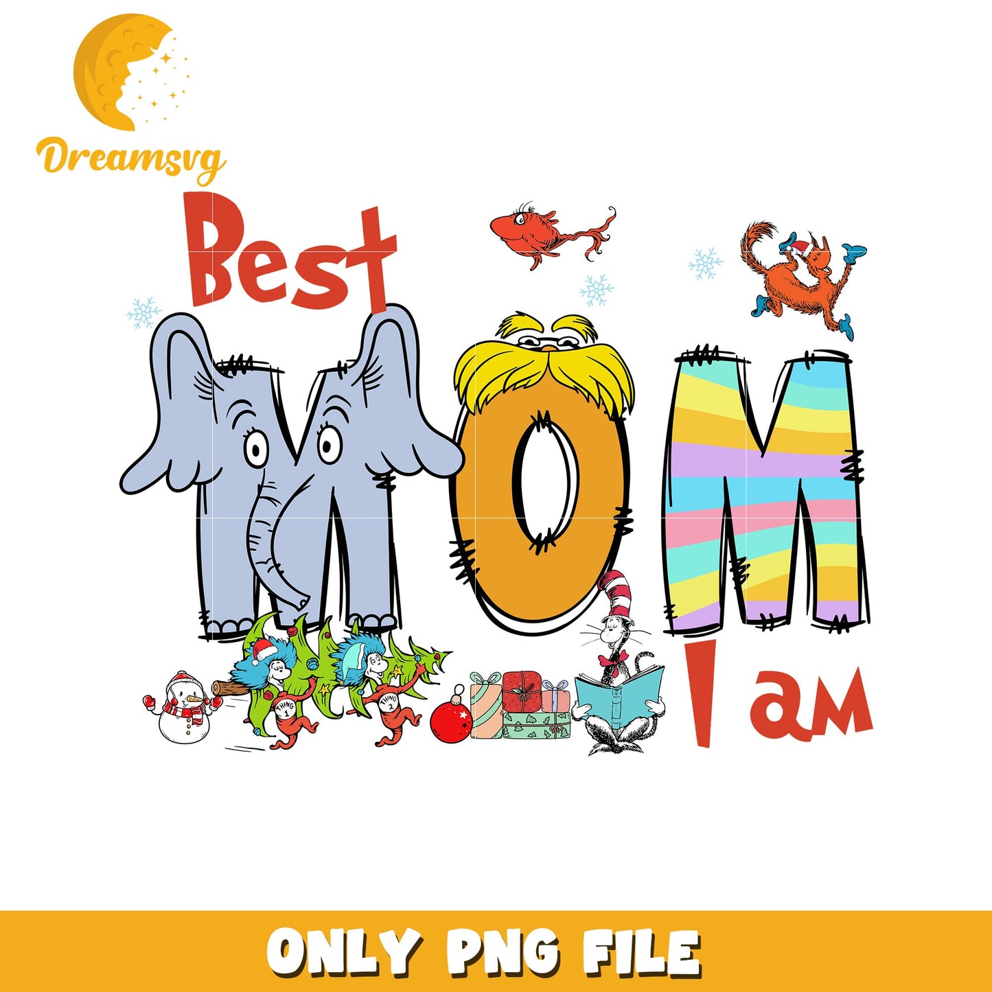 Christmas Grinch Mom PNG Design