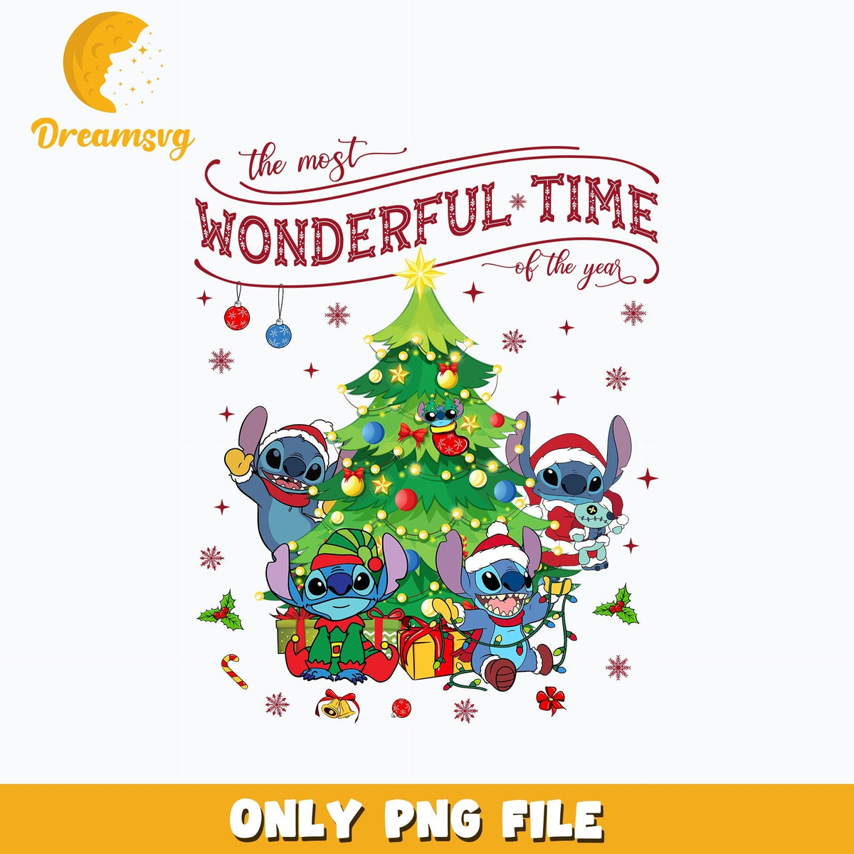 Christmas Stitch Wonderful Time png