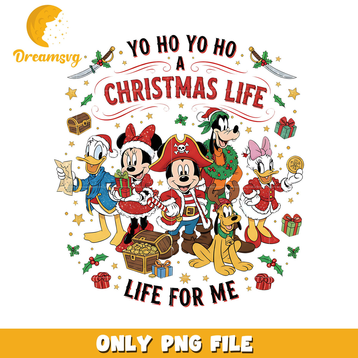 Christmas life png, christmas season png, disney png