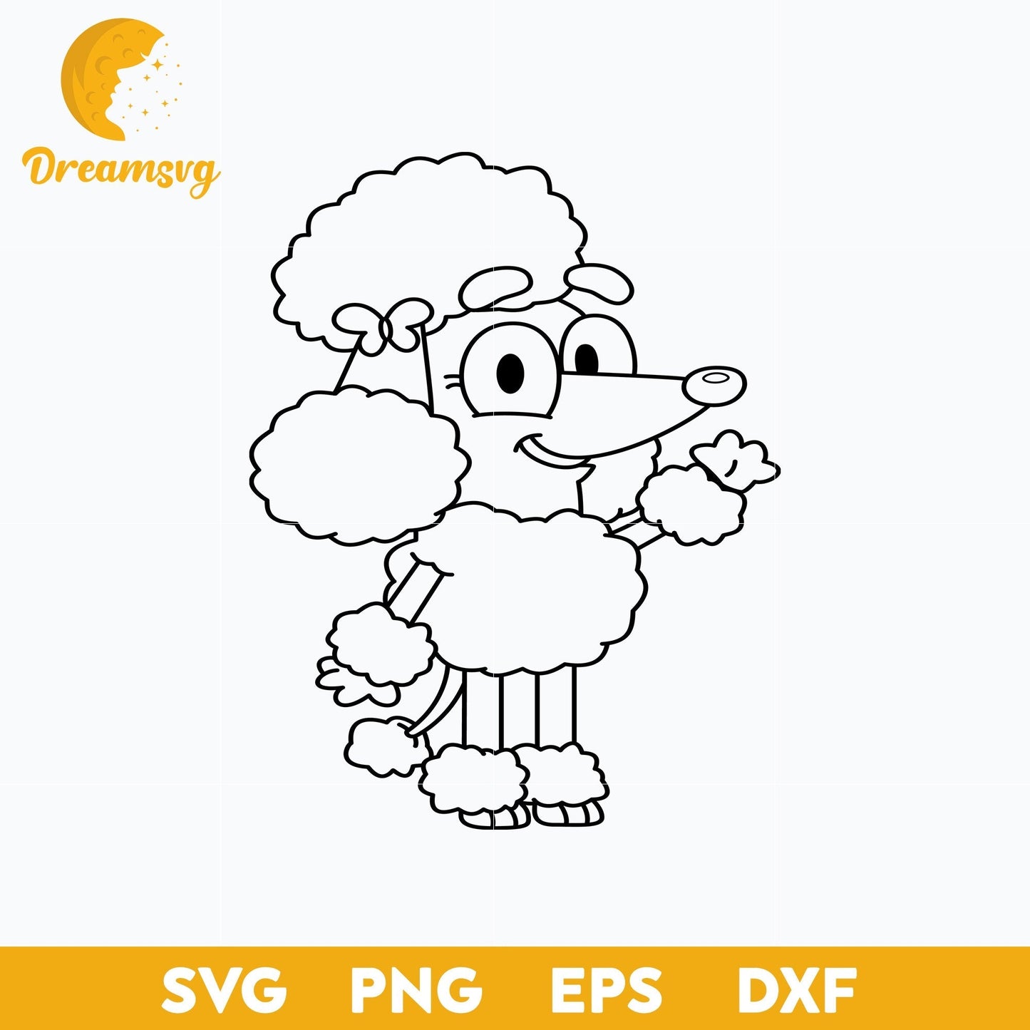 Coco outline svg, Bluey Vector, Bluey Alphabeth, Bluey Cutfile, Bluey Clipart, Cartoon svg, png, dxf, eps file