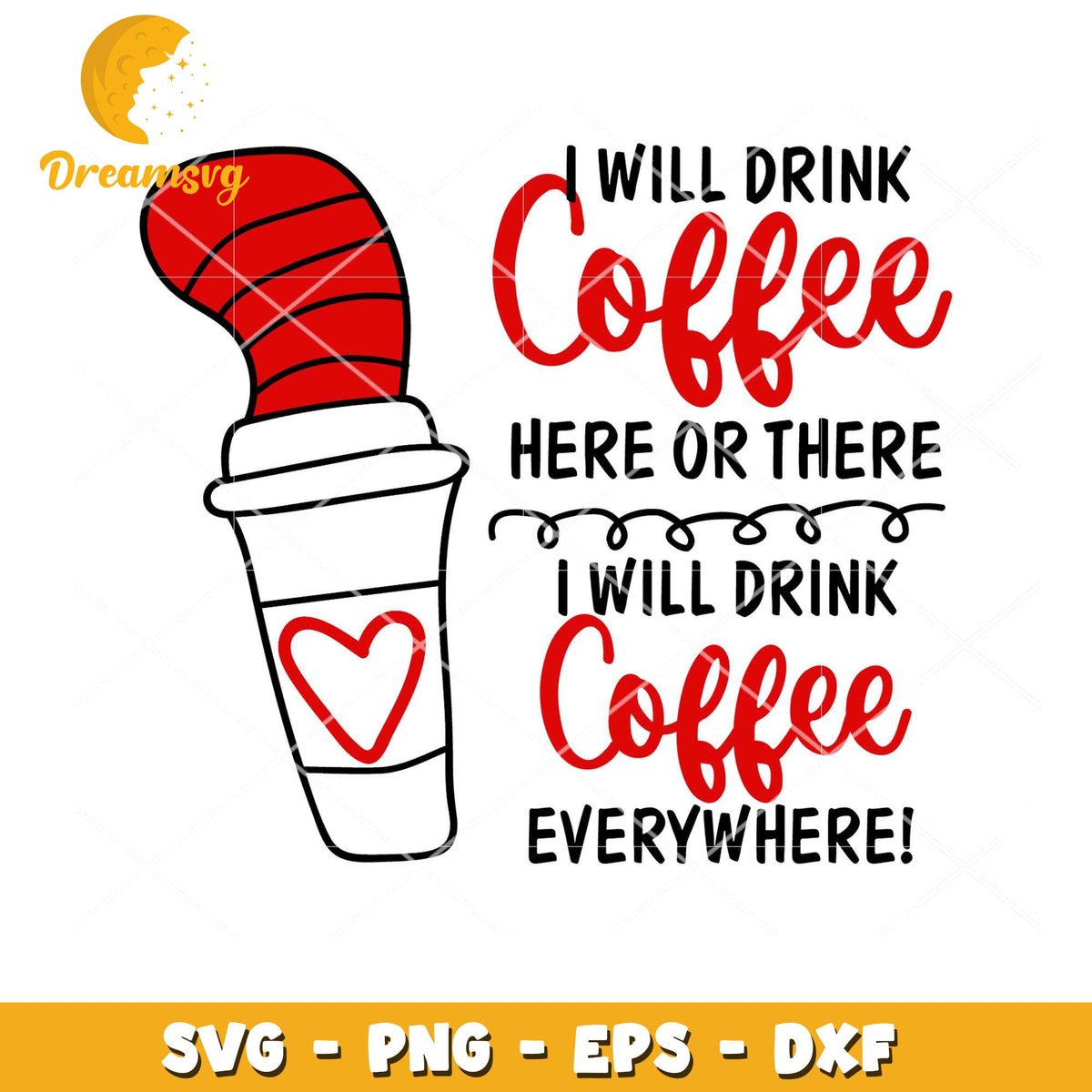 Coffee SVG Design Instant Download