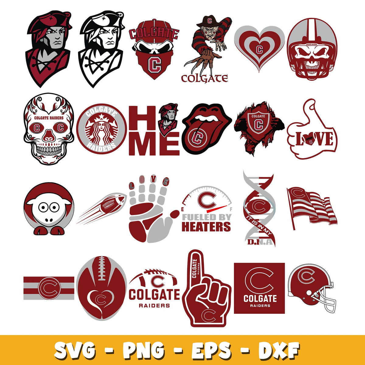 Colgate Raiders logo Bundle svg, Colgate Raiders logo svg, ncaa svg