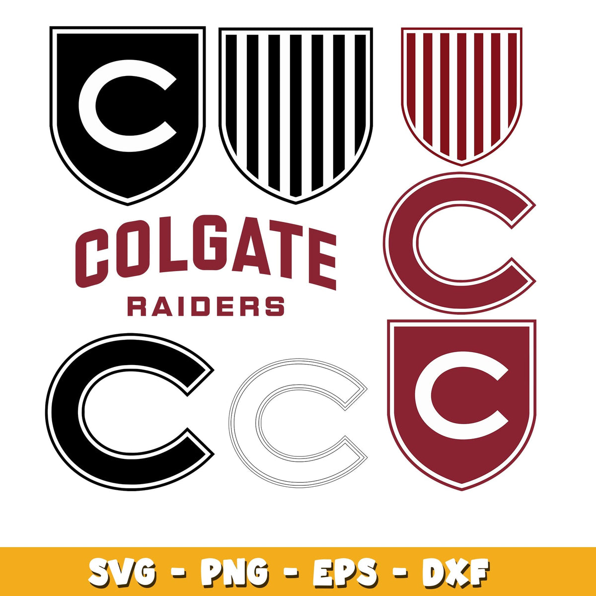 Colgate Raiders Bundle svg, Colgate Raiders logo svg, ncaa svg