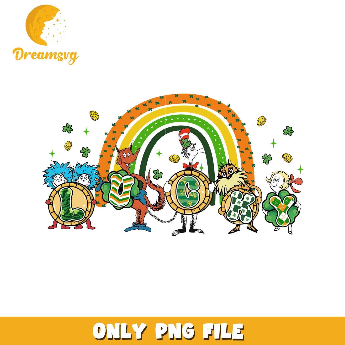 Colorful St Patricks Day Characters PNG File Download