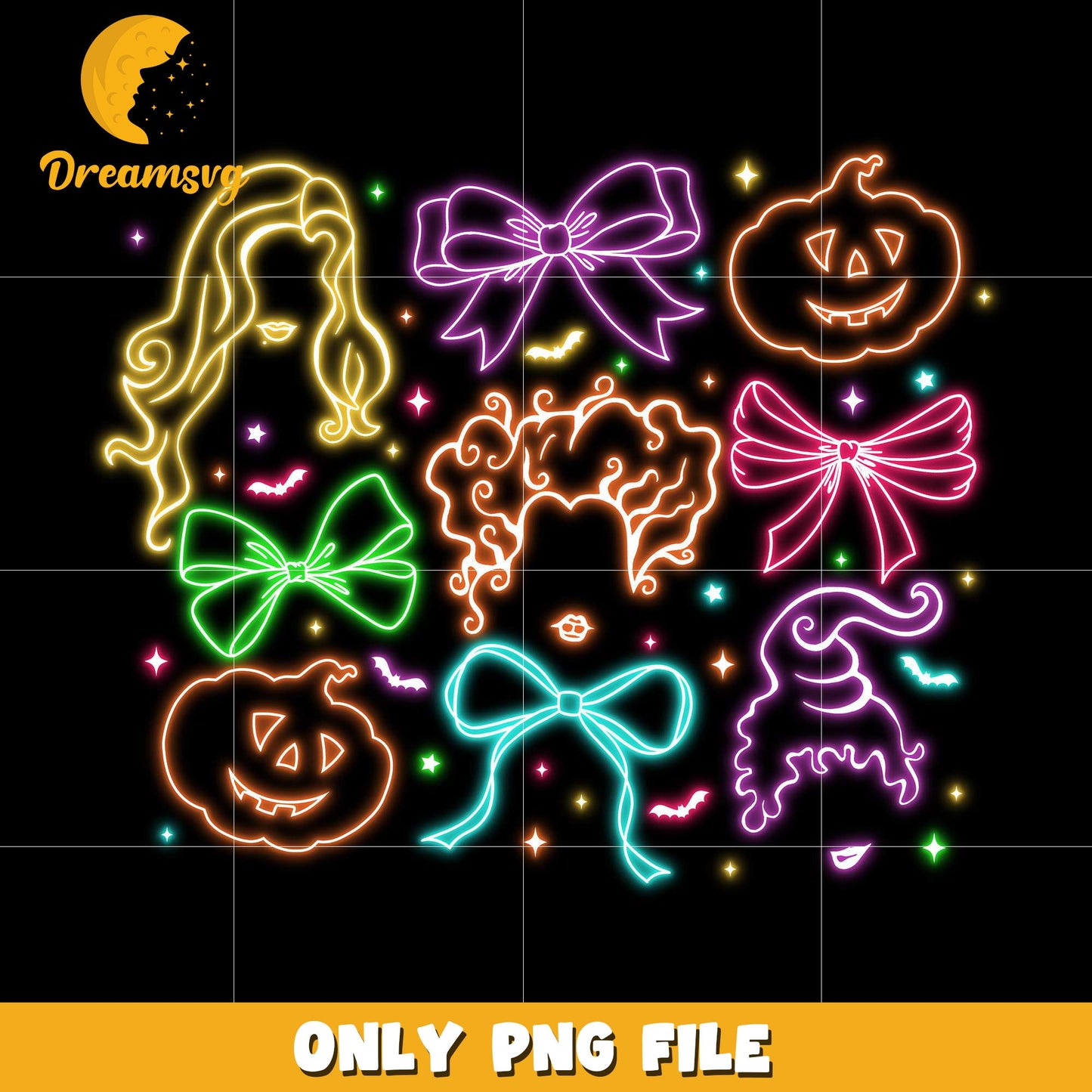 Colorful hocus pocus design png, halloween store png, halloween movies png