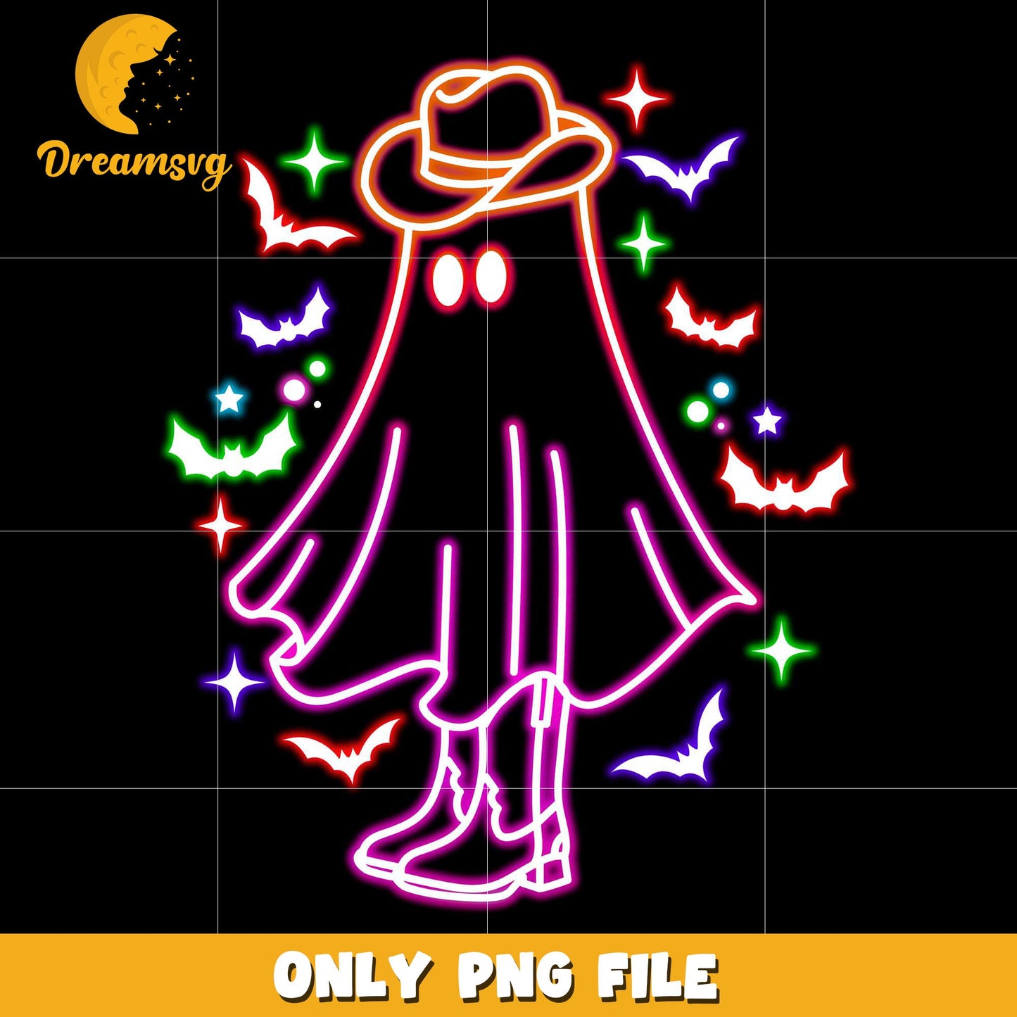 Cowboy ghoul neon png, halloween characters png, halloween design png