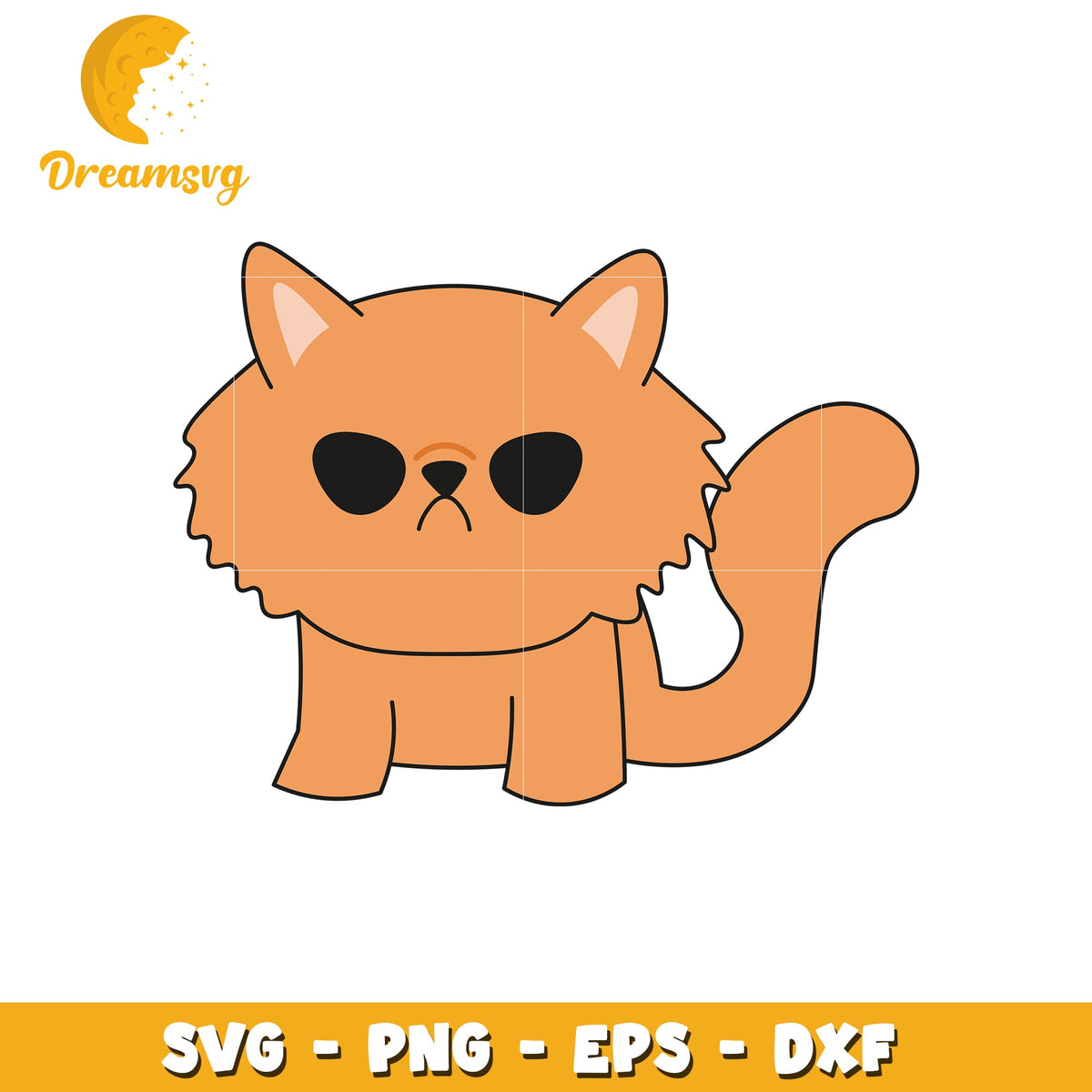 Cute Cat SVG PNG EPS DXF Cut File