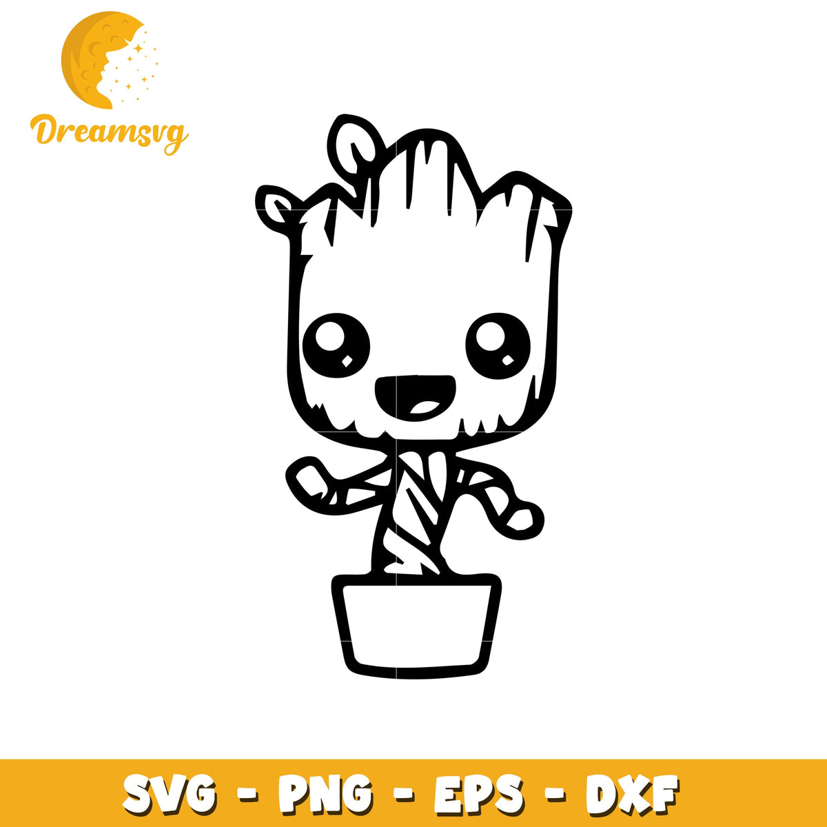 Cute Groot SVG Cut File