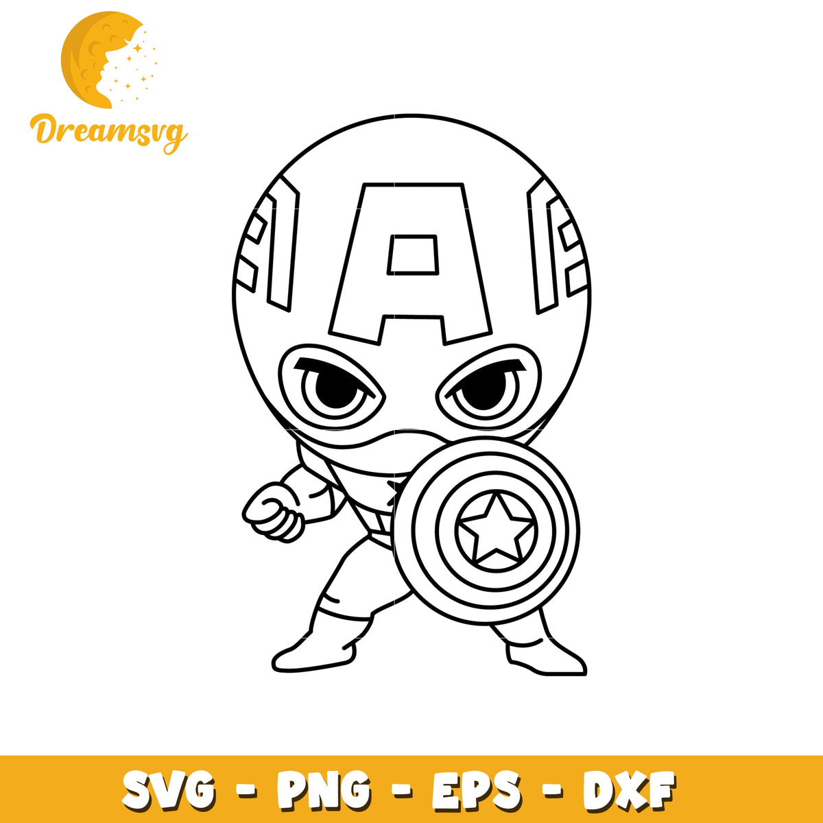 Cute Superhero Character SVG Design for Cricut Projects