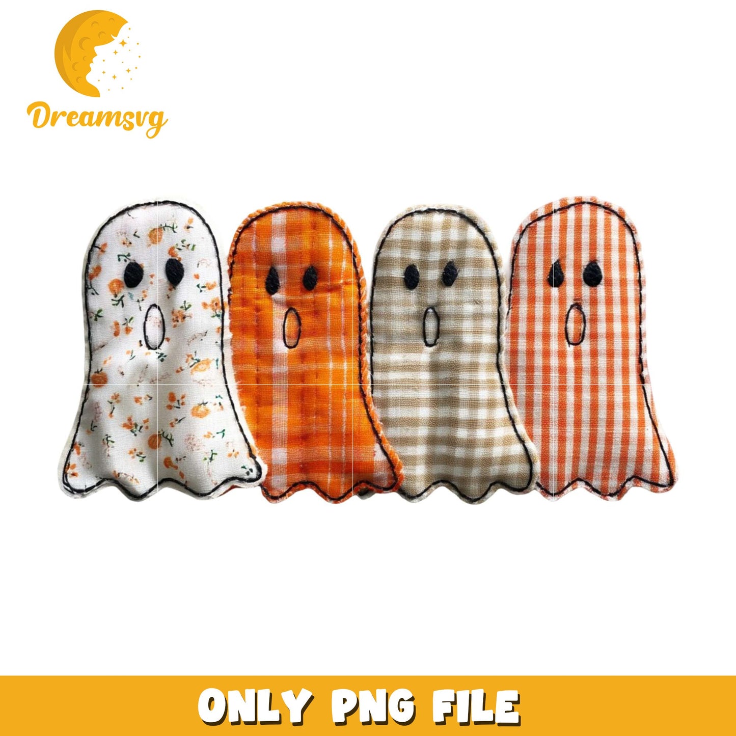 Cute and funny ghosts png, halloween era png, halloween candy png