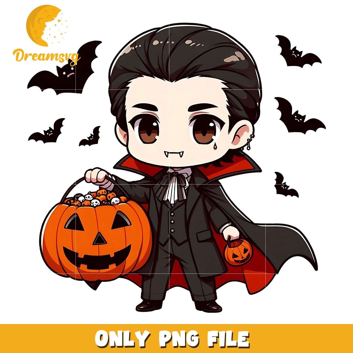 Cute dracula png, halloween design png, halloween time png