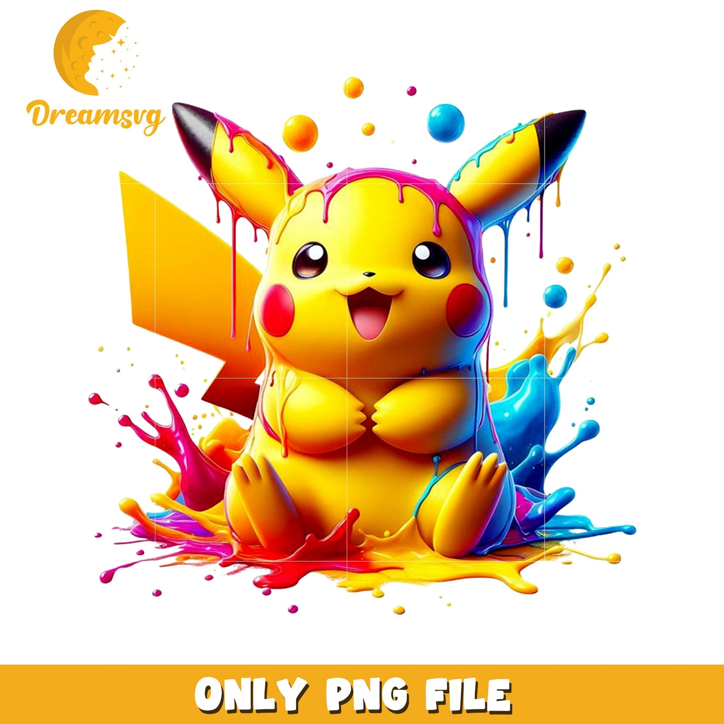 Cute paiting pikachu png, pokemon png, pokemon cartoon png