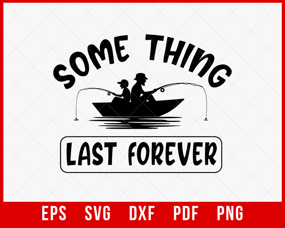 Father's Day SVG, Father & Daughter Bond, Dad and Child Fishing Buddies, Gift for Him, Gift for Dad, SVG, Fishing Dock, Special Moment T-shirt Design Fishing SVG Cutting File Digital Download