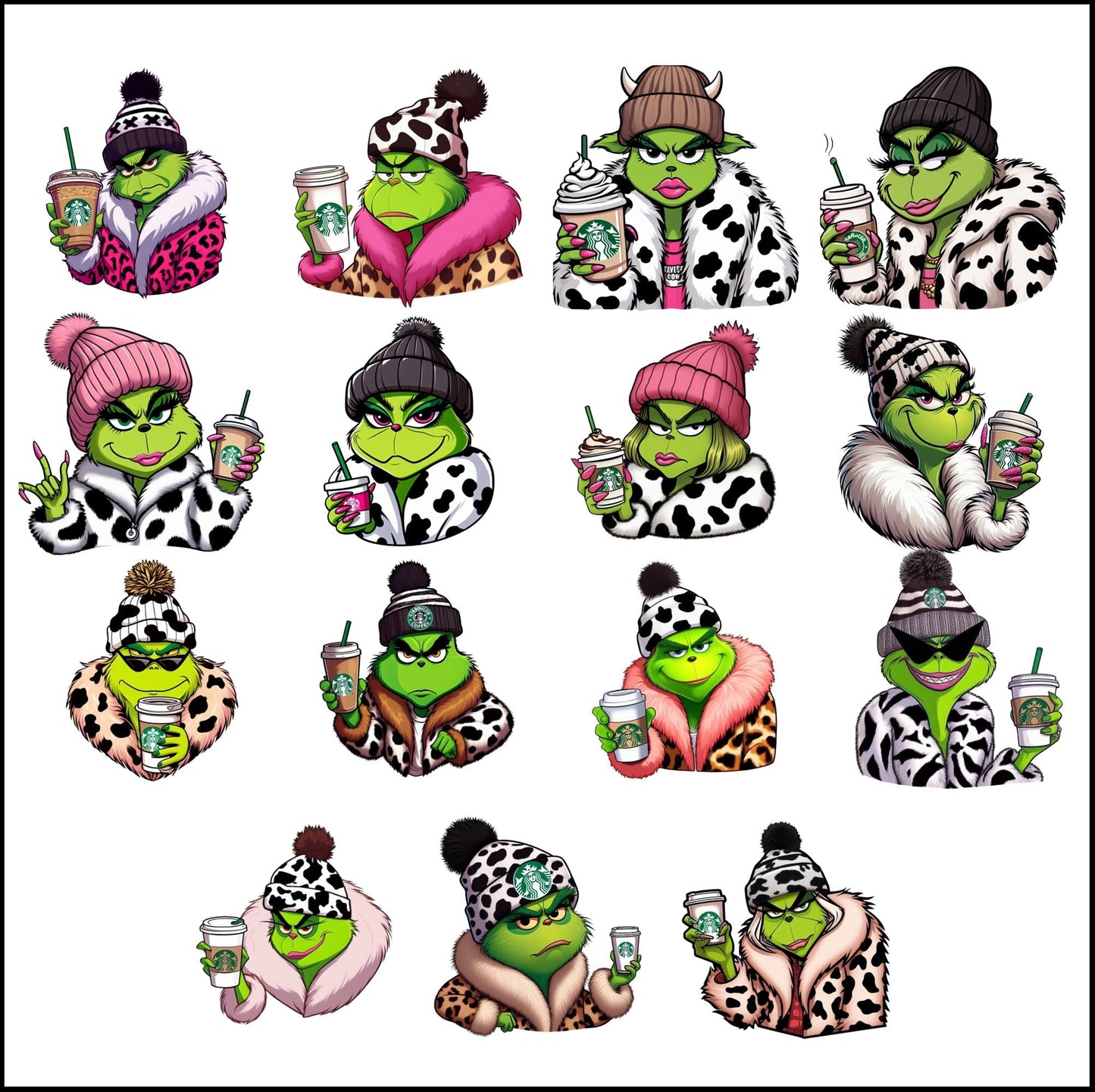 Cow Grinch Bundle png
