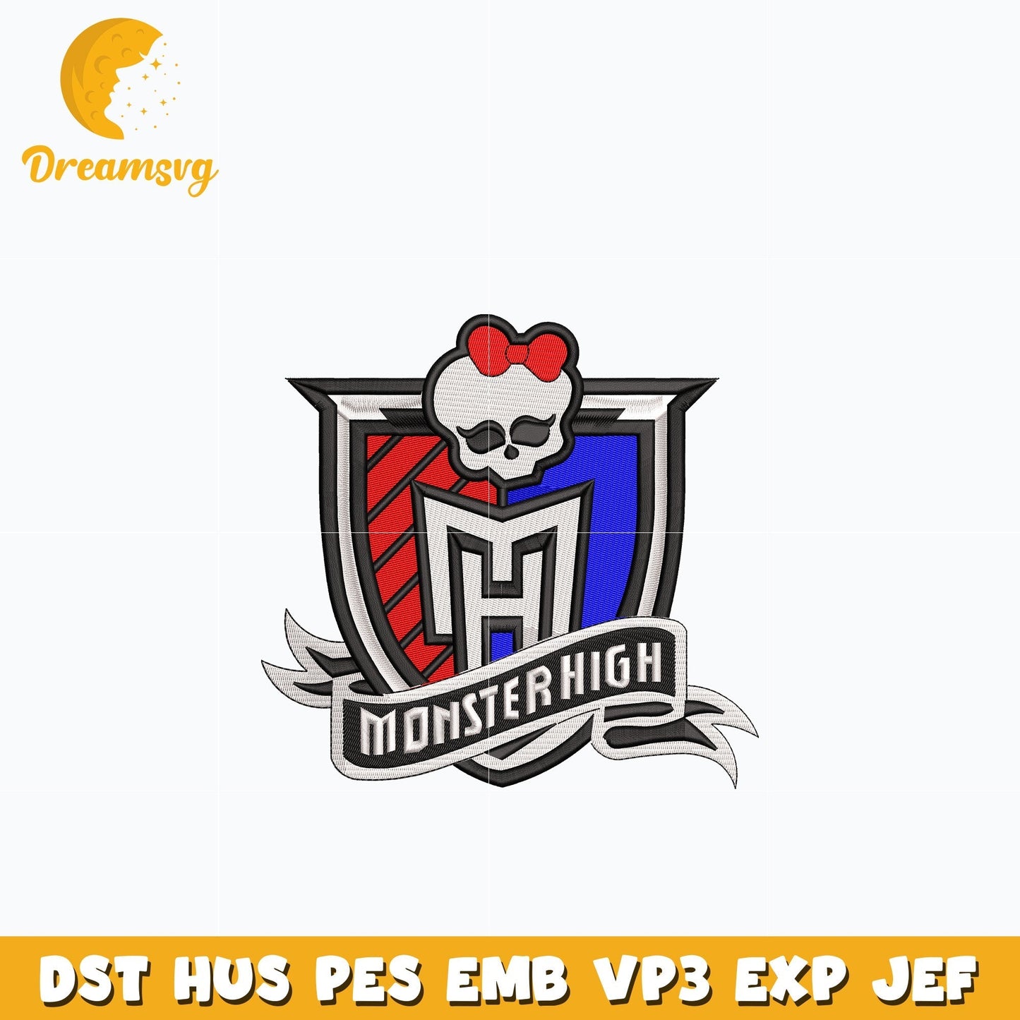 Monster High Logo embroidery design