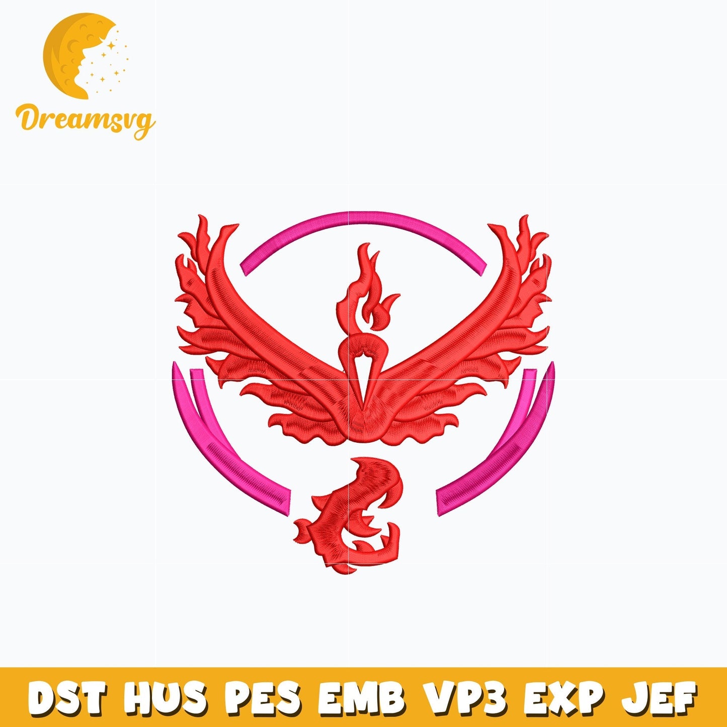 Valor logo pokemon embroidery design