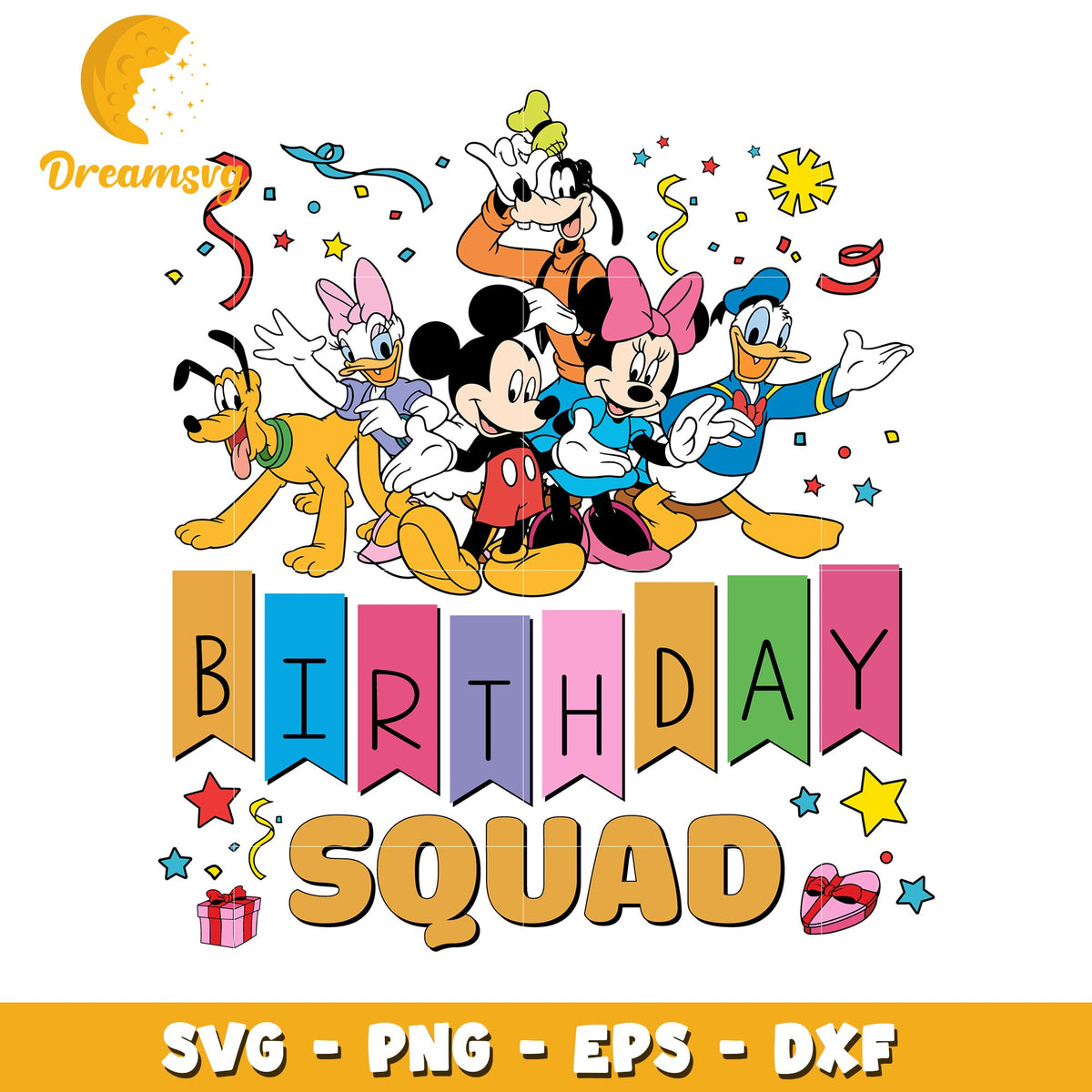 Disney Birthday Squad SVG Design for Fun Celebrations