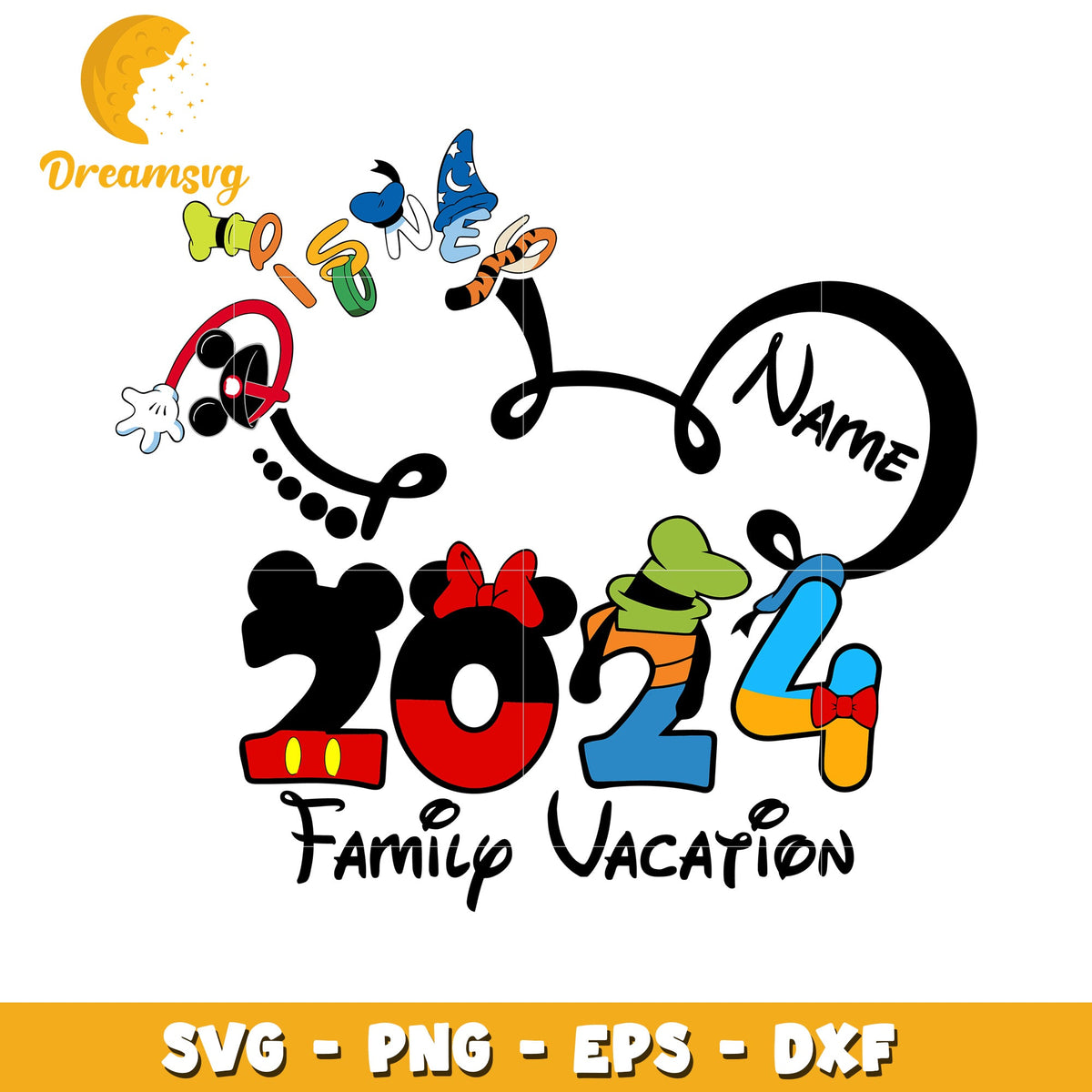 Disney Family Vacation 2024 SVG PNG