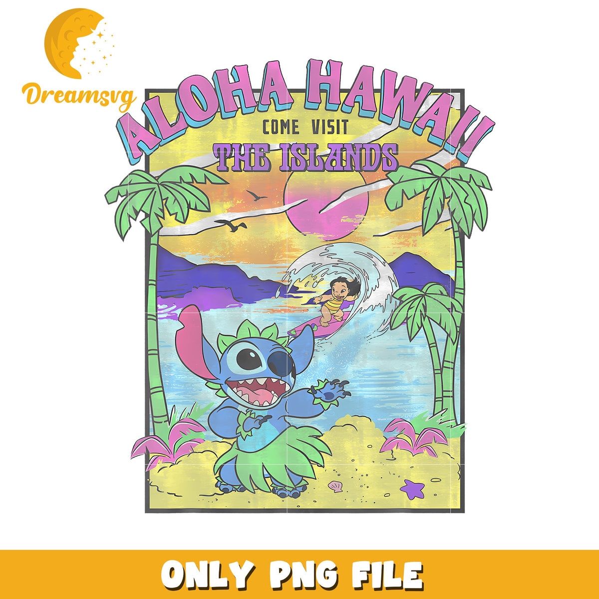Disney Lilo Stitch Aloha Hawaii png, hilarious quotes png, stitch png