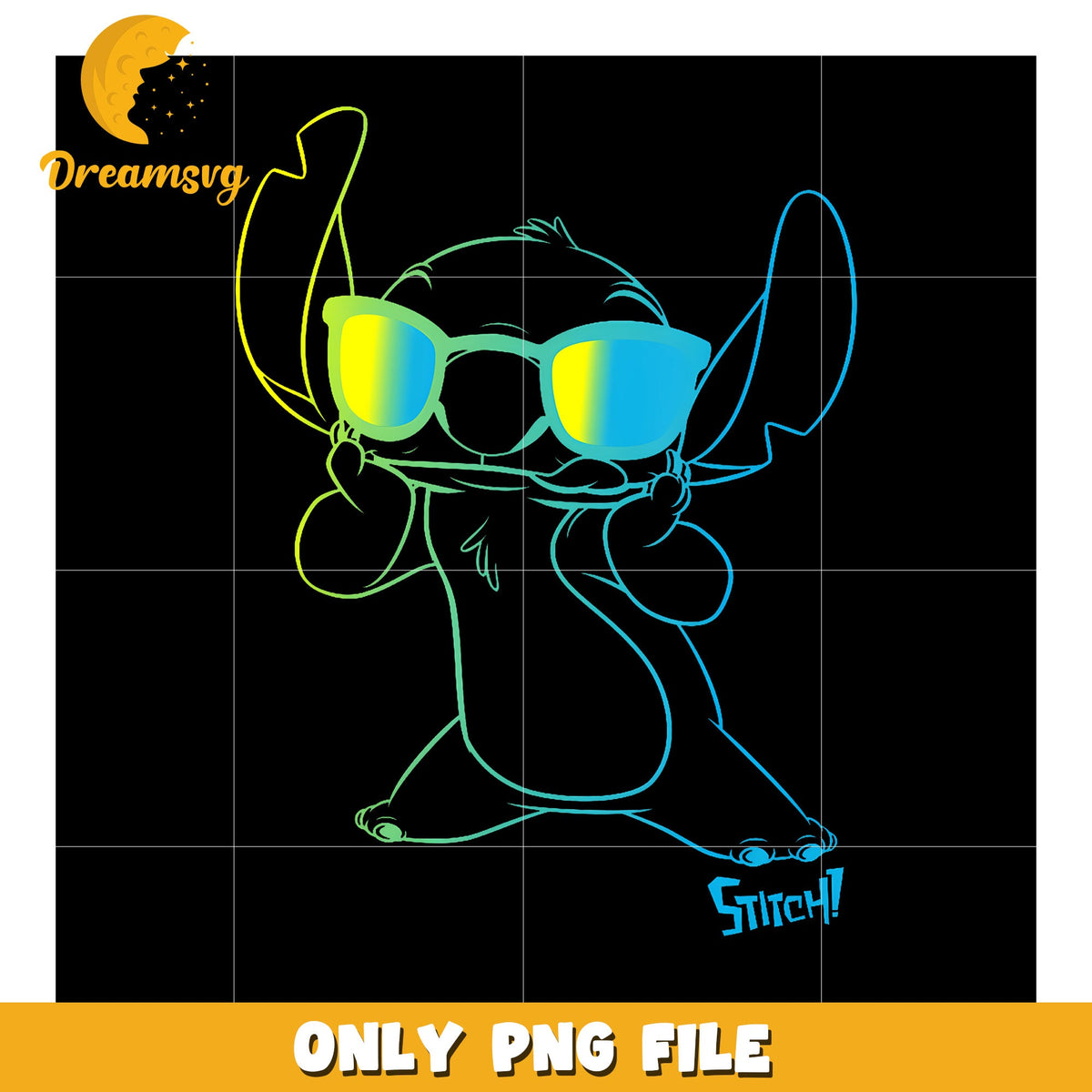 Disney Lilo Stitch Cool Stitch Neon png, cartoon png, happy holiday png