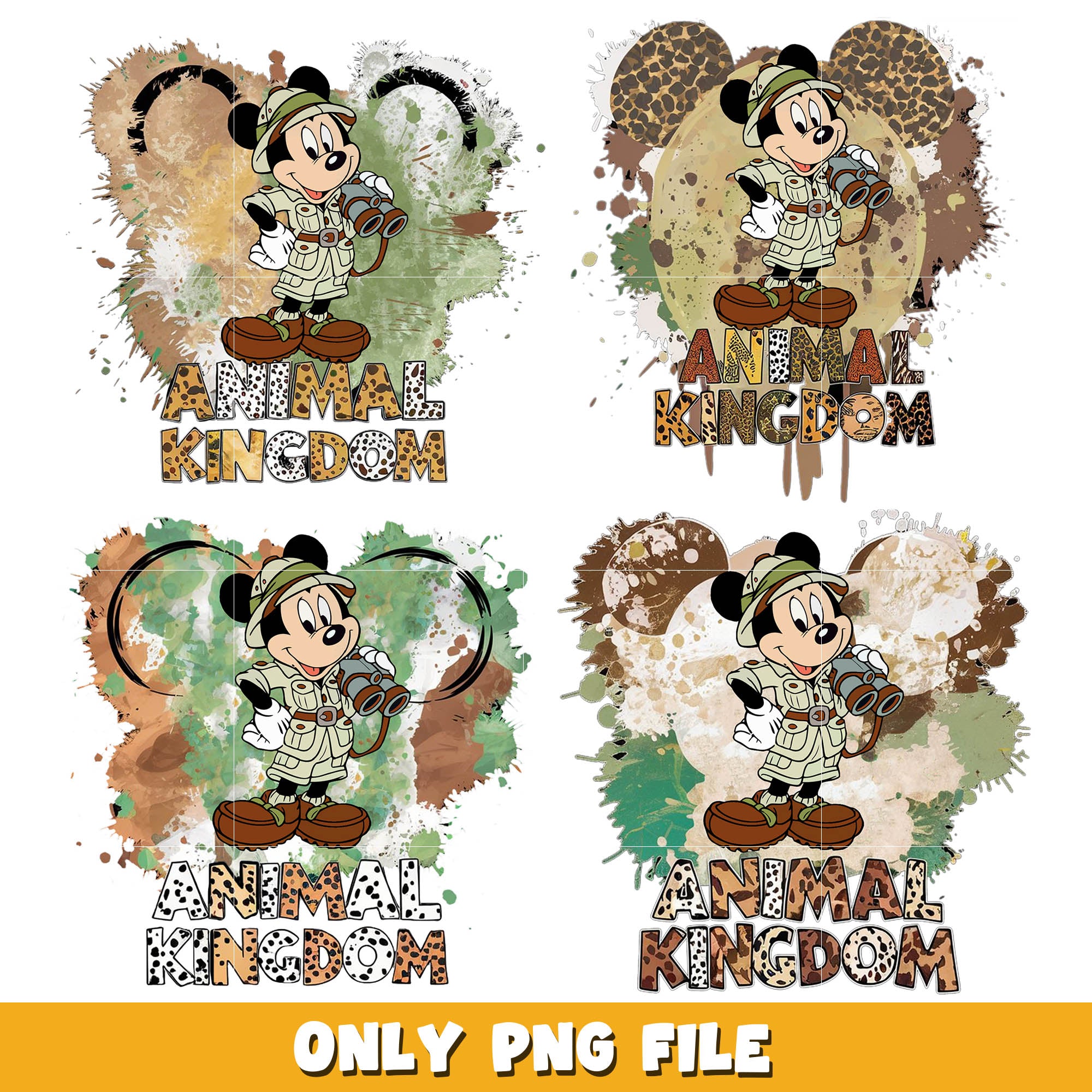 Disney mickey animal kingdom png bundle, Disney animal kingdom png, Di