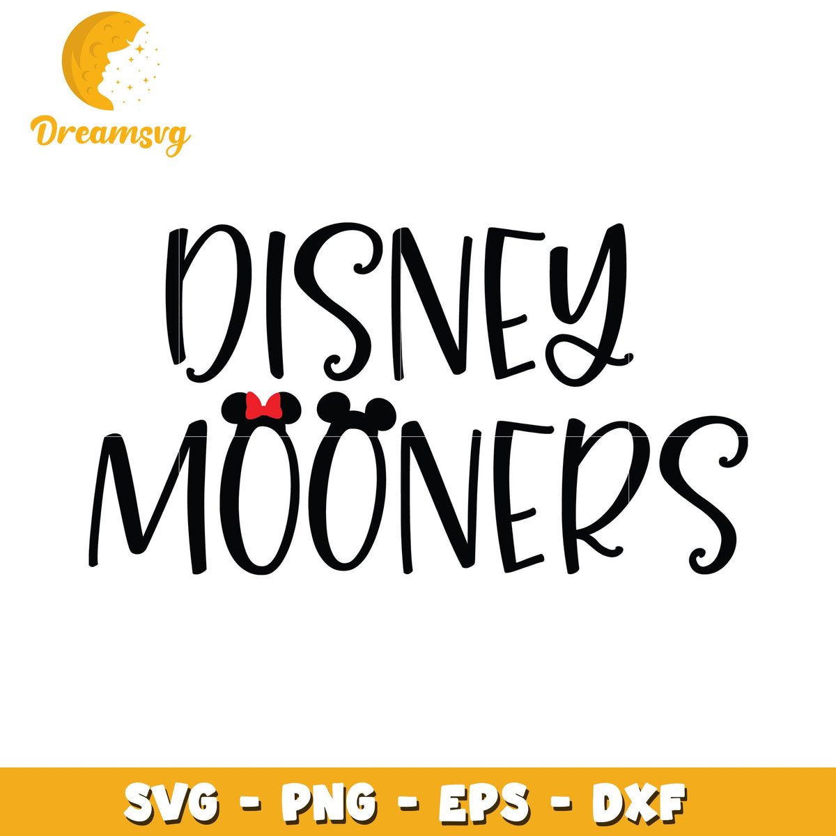 Disney Mooners SVG PNG EPS DXF