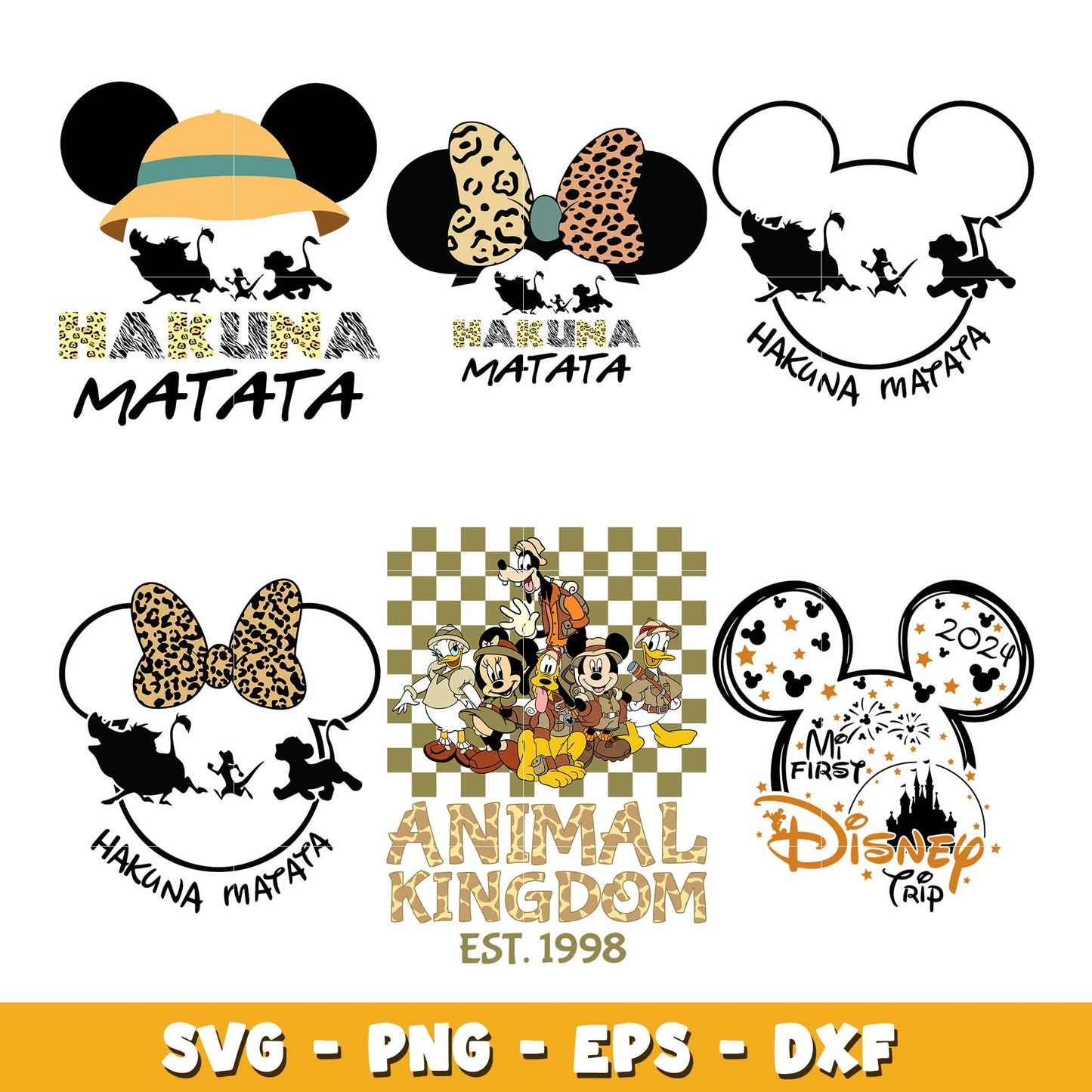 Disney mickey hakuna matata svg bundle, Disney hakuna matata svg, Disney svg