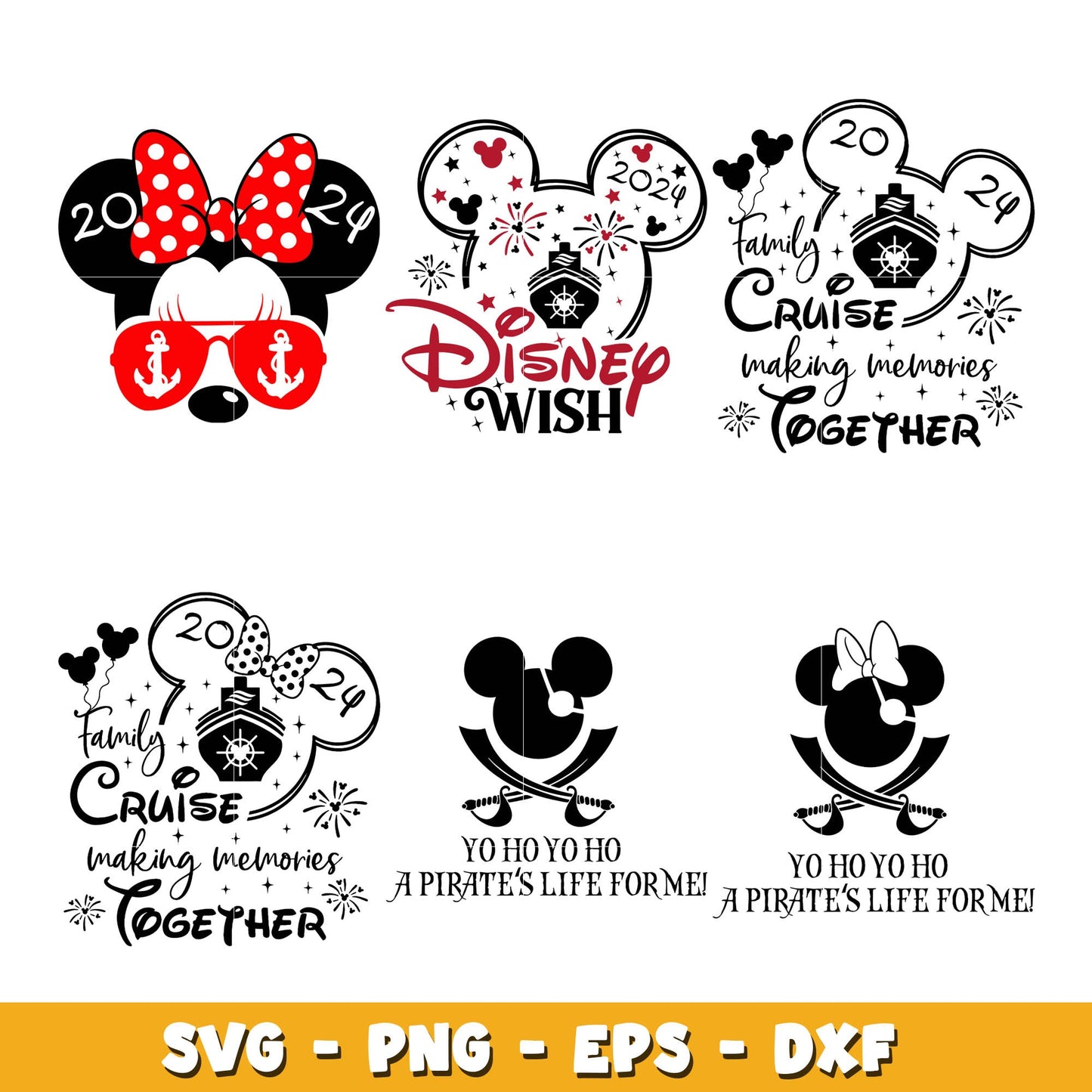 Disney Family Vacation 2024 bundle svg, Disney svg, Digital download