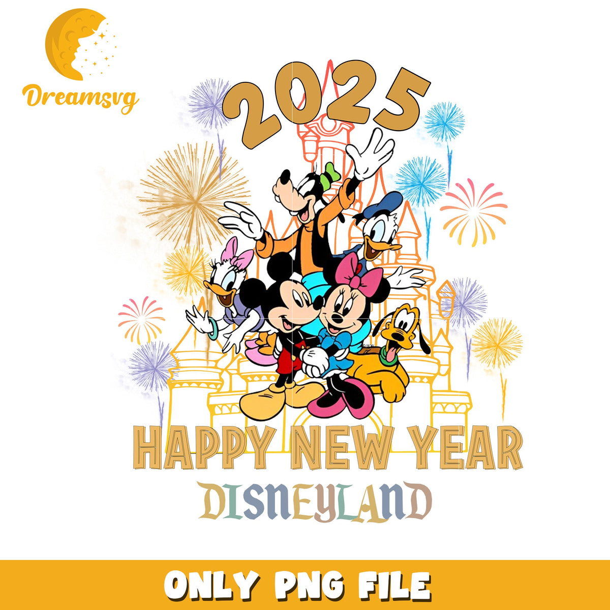 Disneyland 2025 PNG New Year