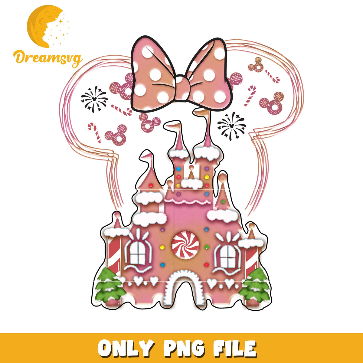 Disneyland minnie png, merry disney png, holiday magic png