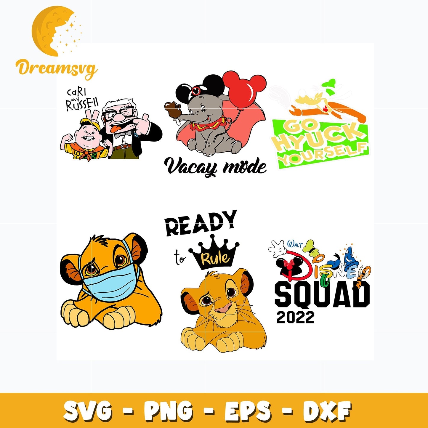 The Lion King Stickers and friends bundle svg, Disney svg, Digital download
