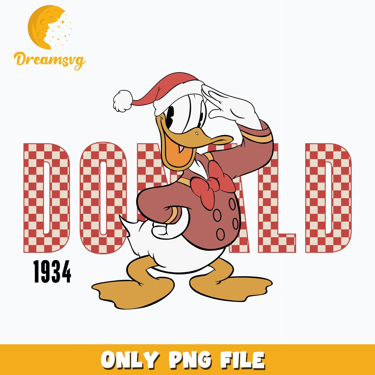 Donald Retro Christmas png