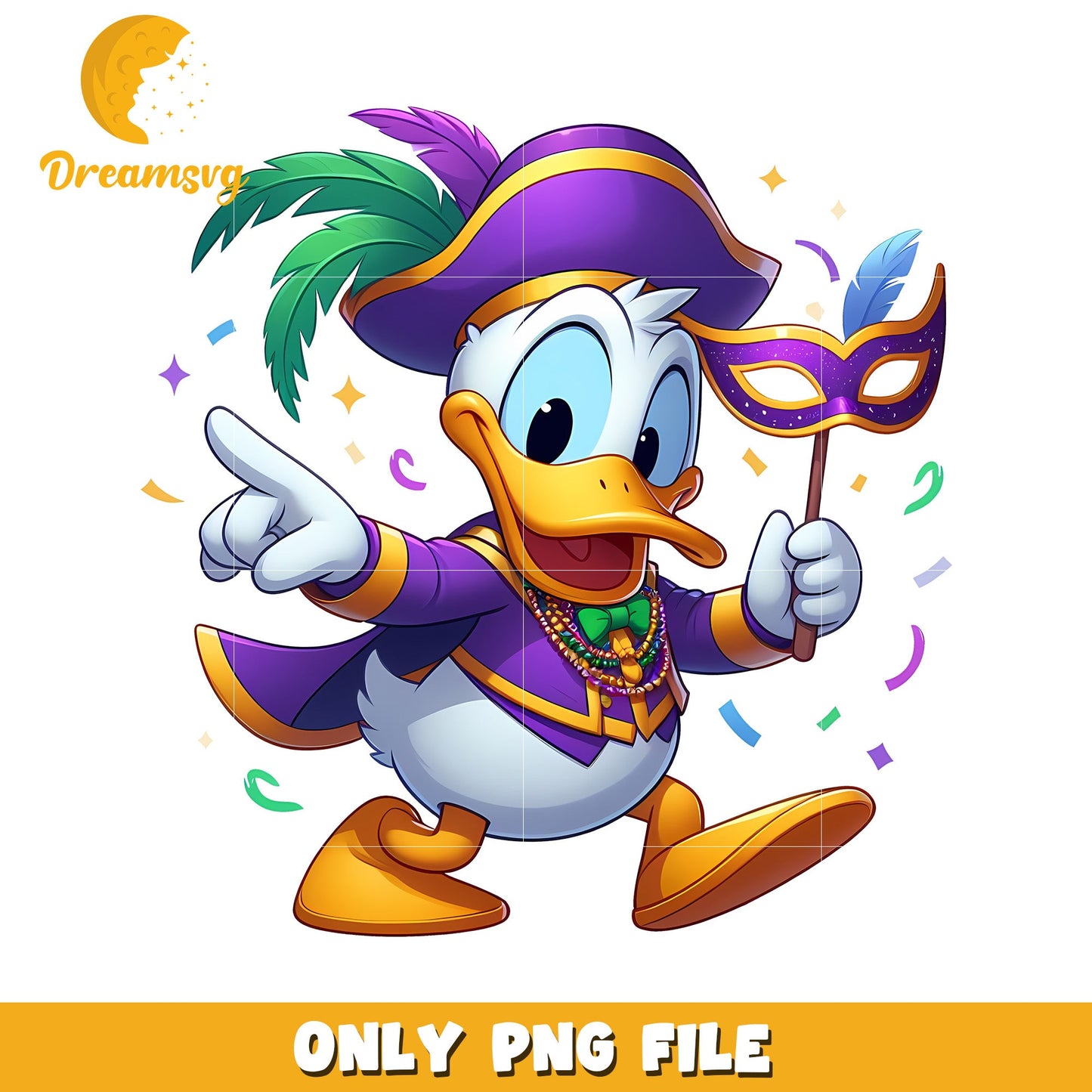 Donald duck mardi gras outfit png, mardi gras outfits png