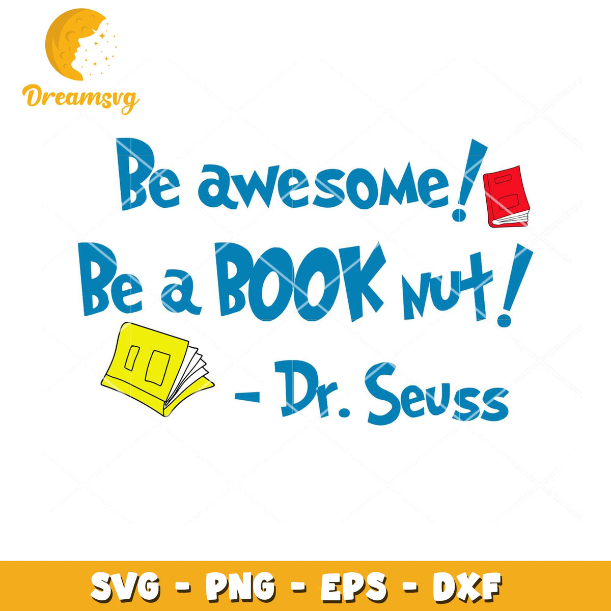 Dr Seuss Book Nut SVG Cut File
