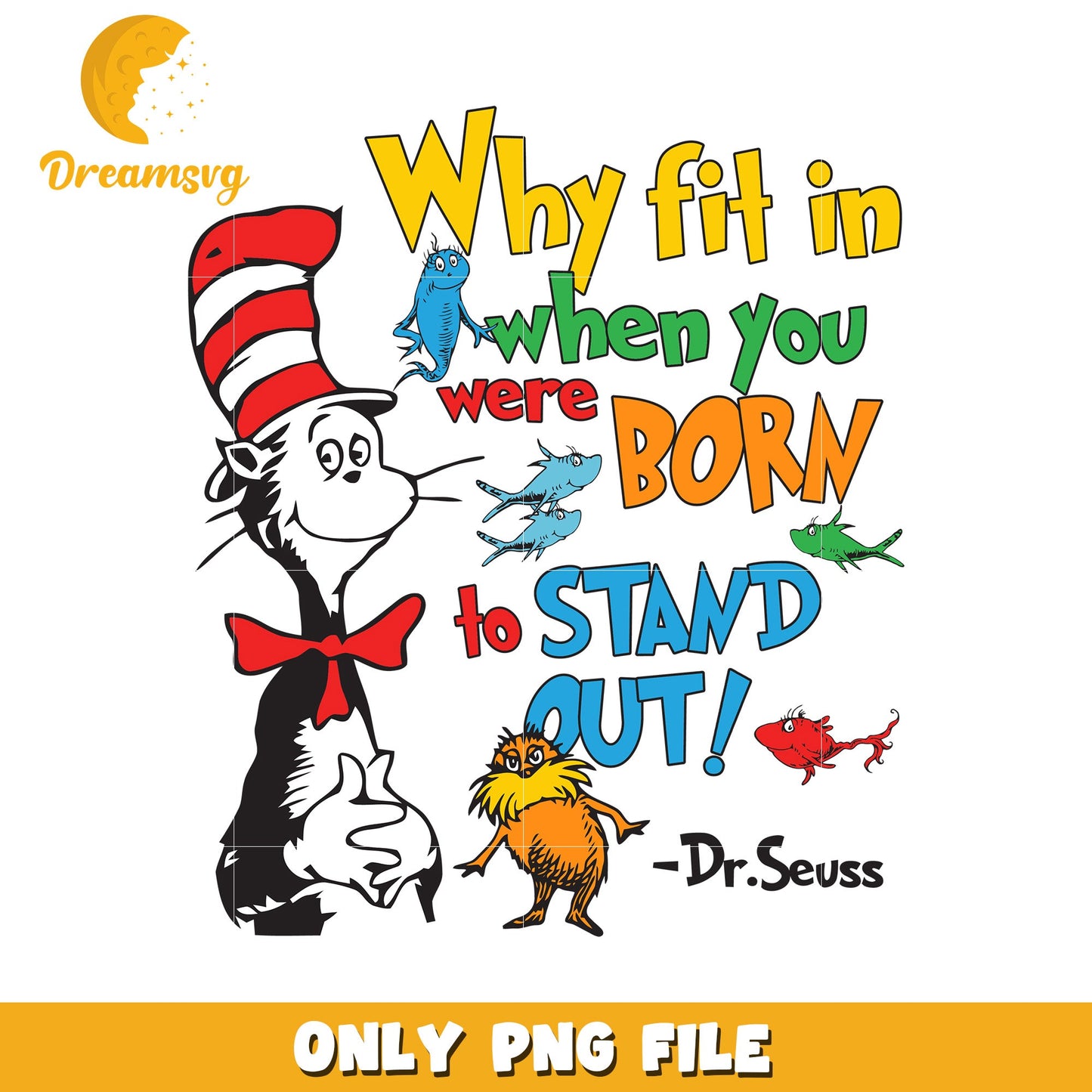 Dr Seuss Cat Stand Out PNG