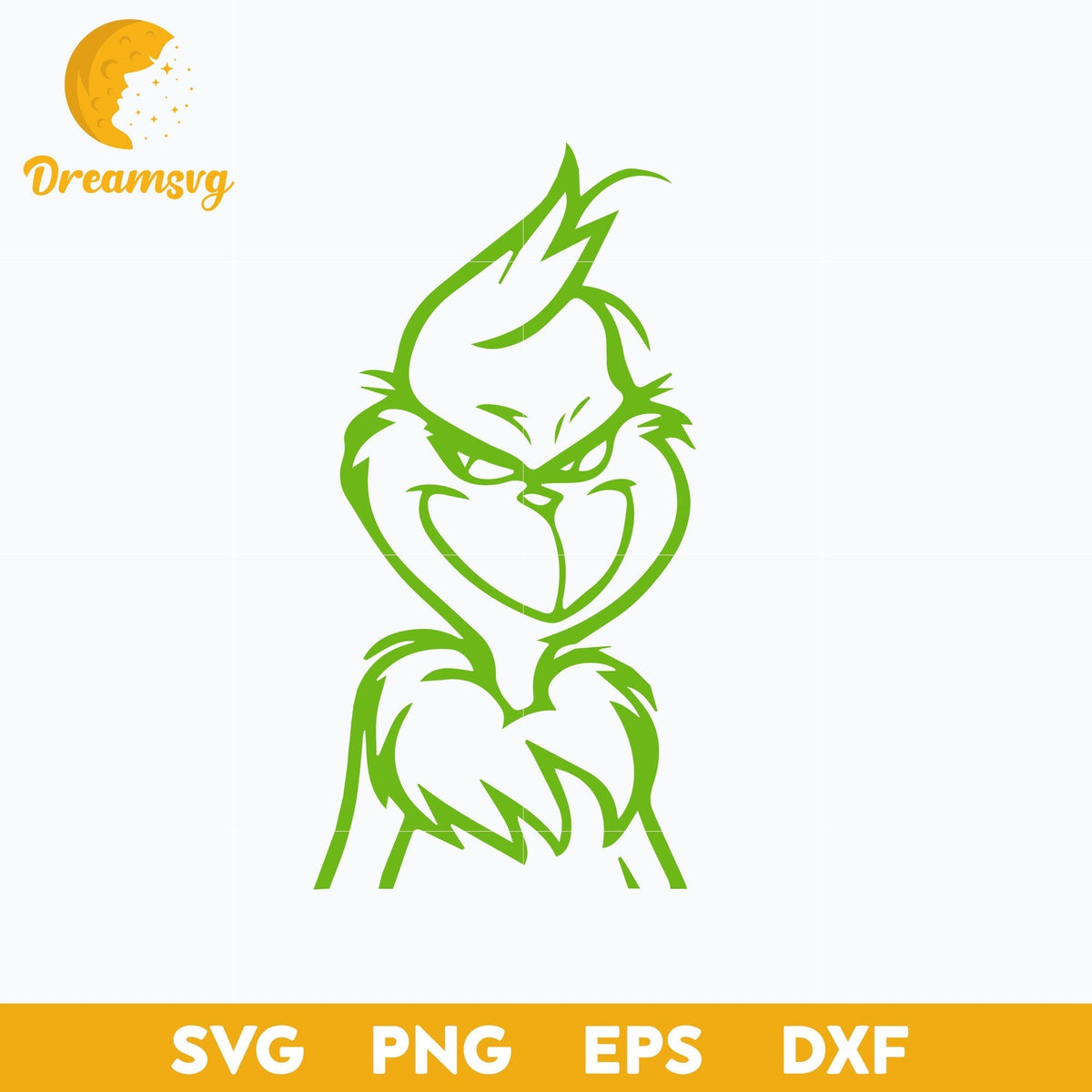 The Grinch Coloring Green SVG, Christmas SVG, PNG DXF EPS Digital File.