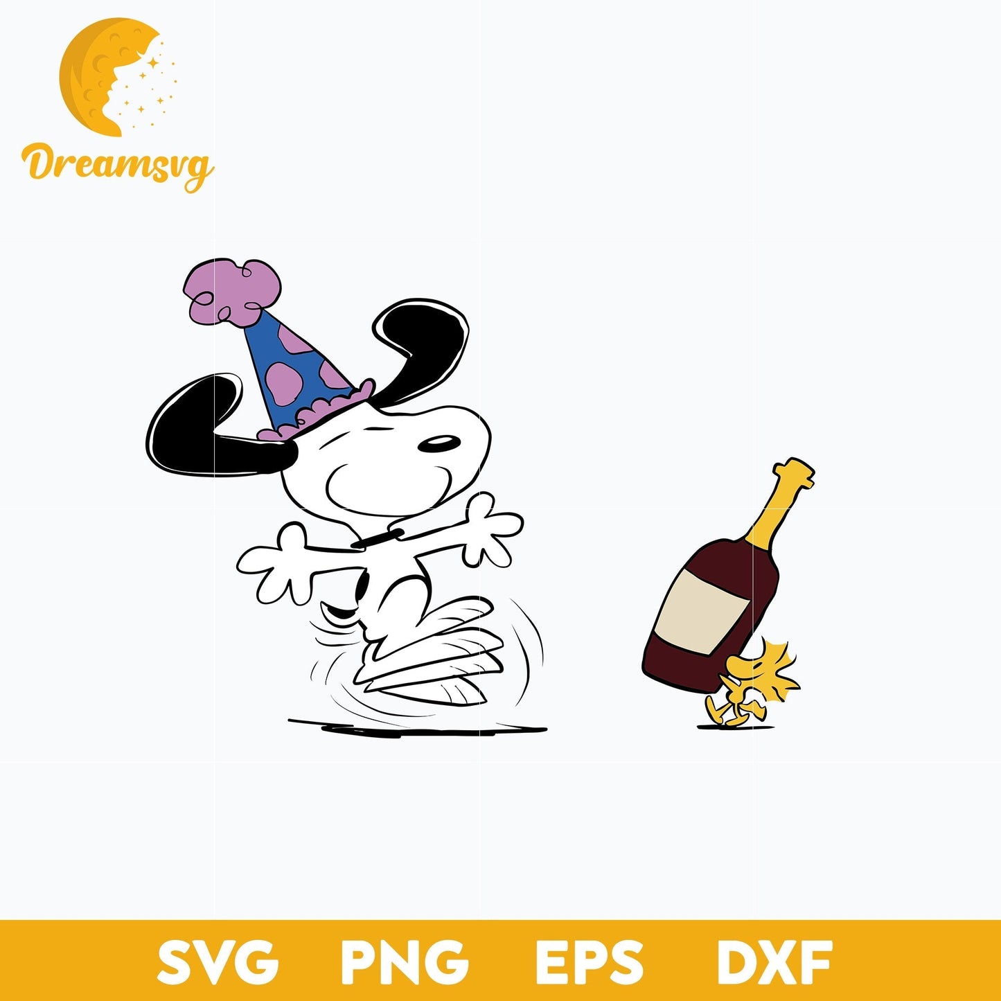 Birthday Snoopy Christmas SVG, Christmas SVG, PNG DXF EPS Digital File.