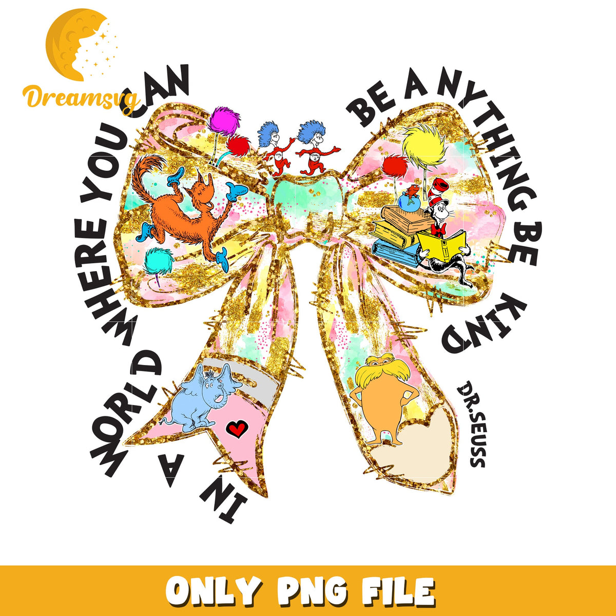 Dr seuss be kind pencil bow png, dr seuss png, be kind png