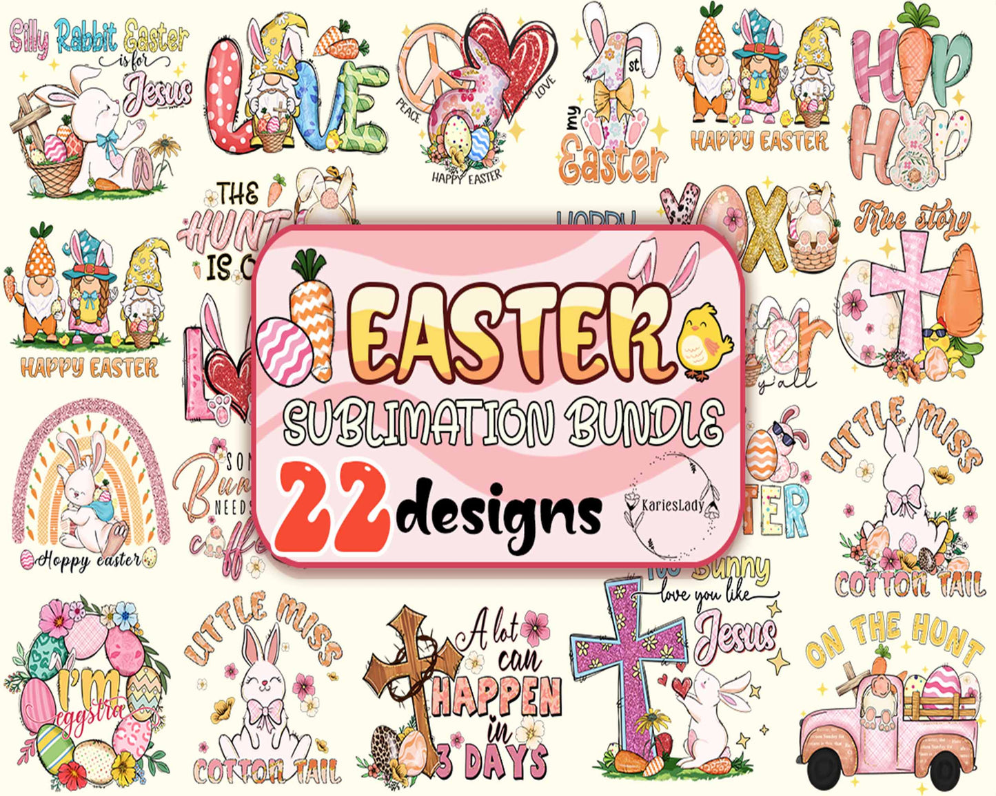 22 Easter PNG, Easter bundle, Easter eggs png, Funny Easter png, Easter sublimation